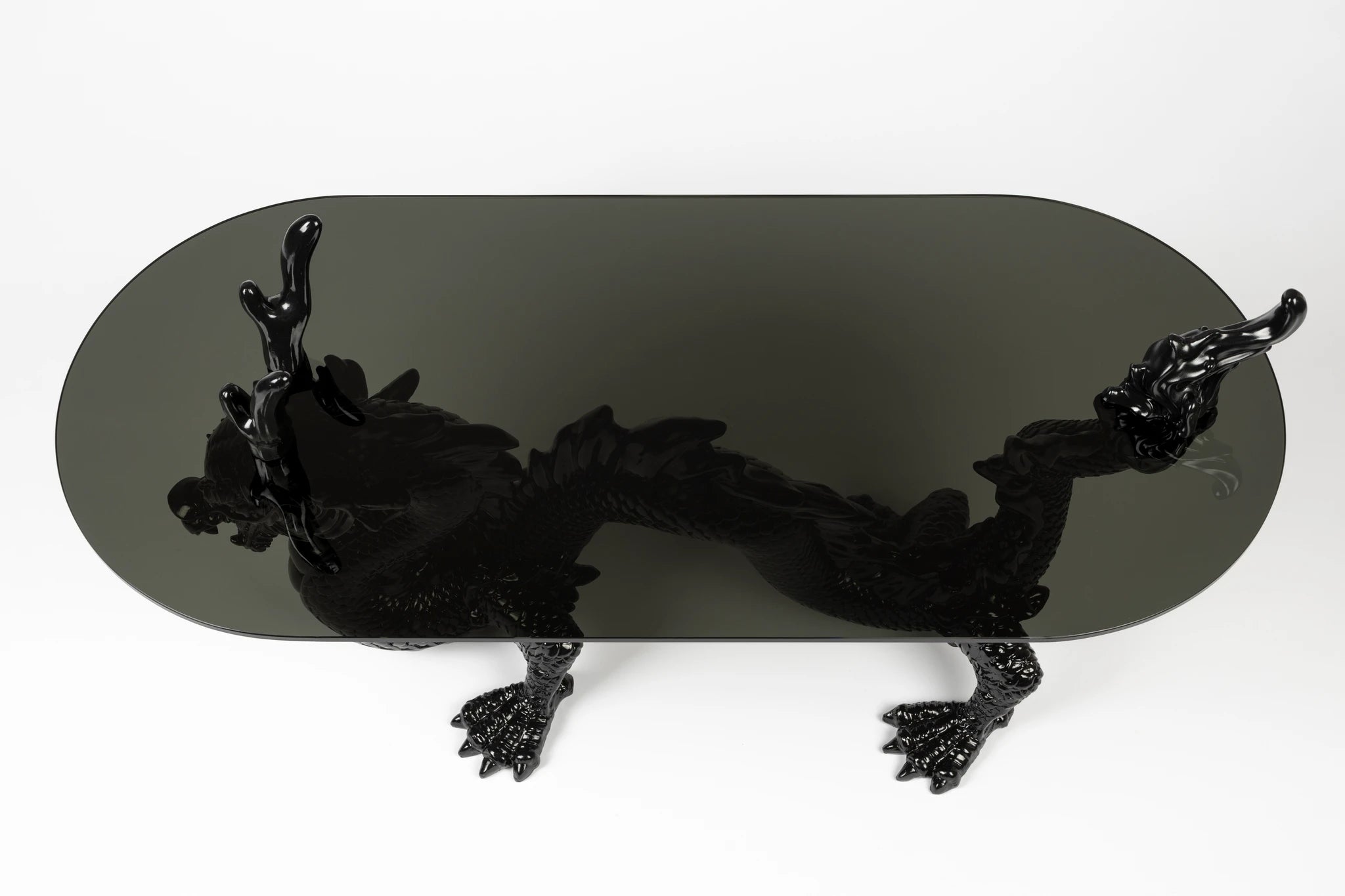 Bold Monkey Dragonized Bastard Brown Metal Coffee Table