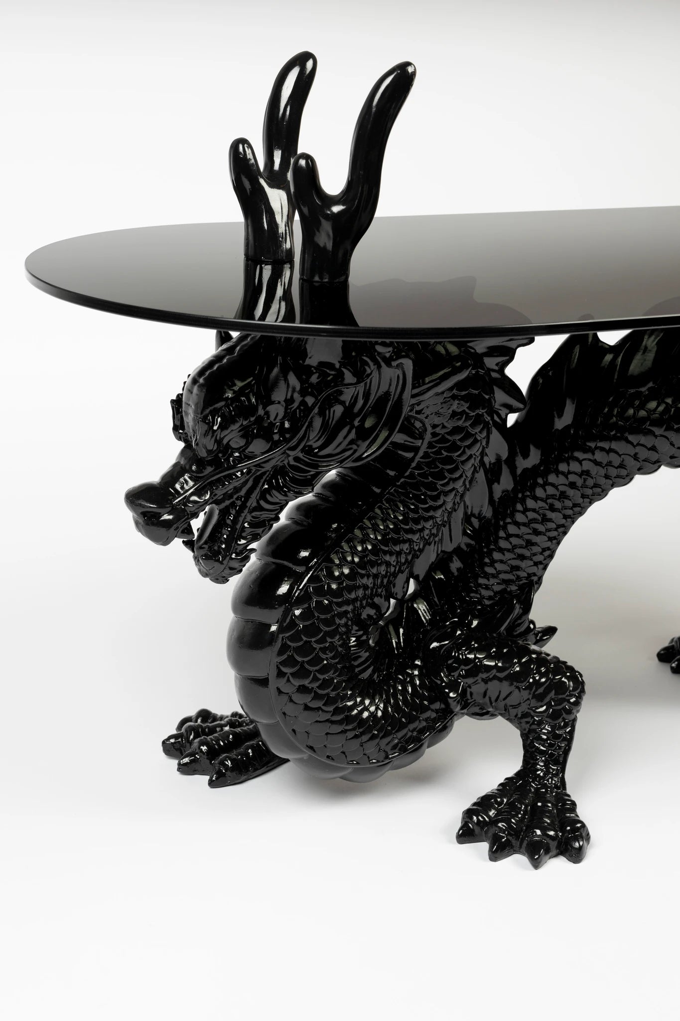 Bold Monkey Dragonized Bastard Brown Metal Coffee Table