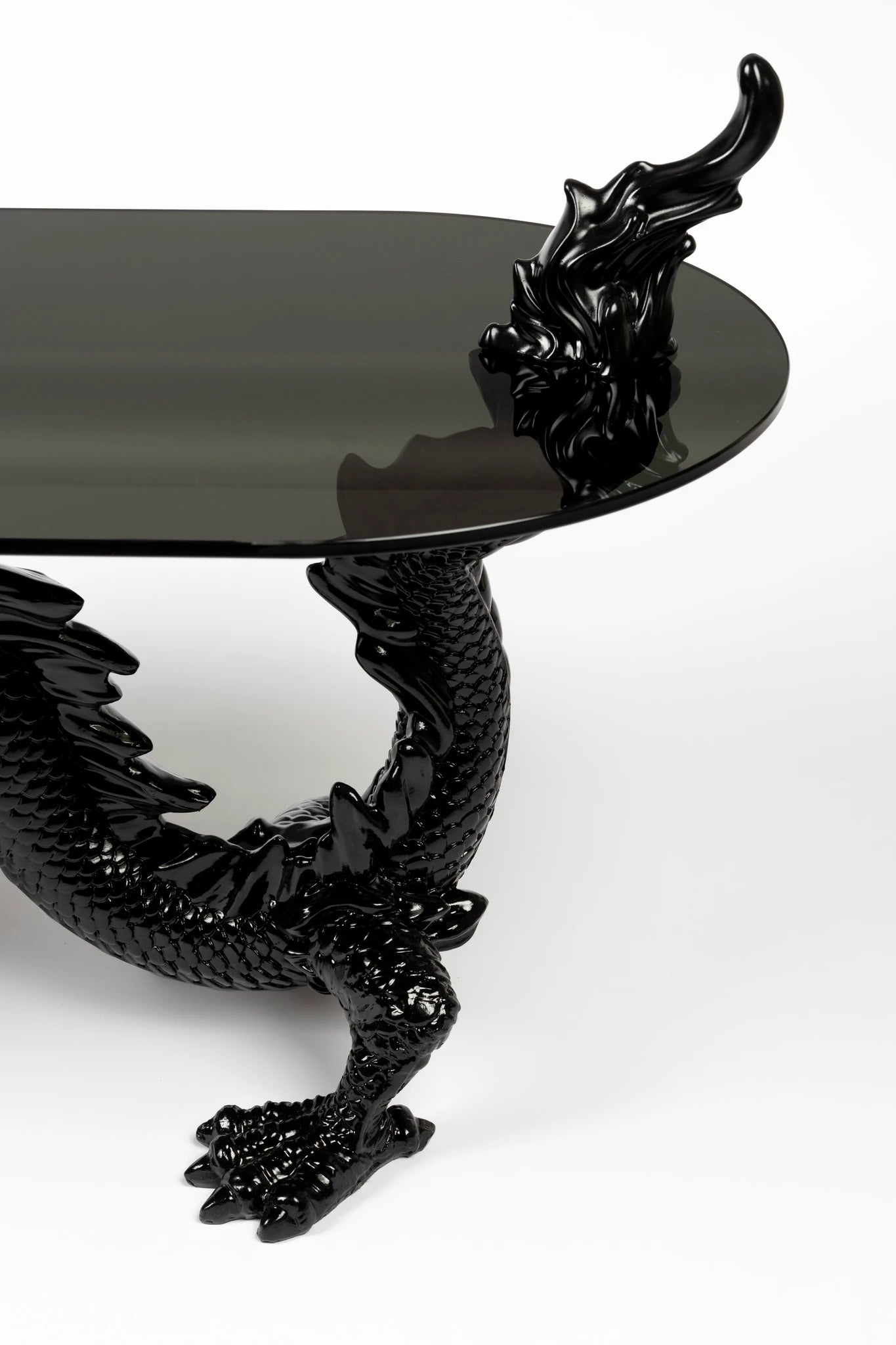 Bold Monkey Dragonized Bastard Brown Metal Coffee Table