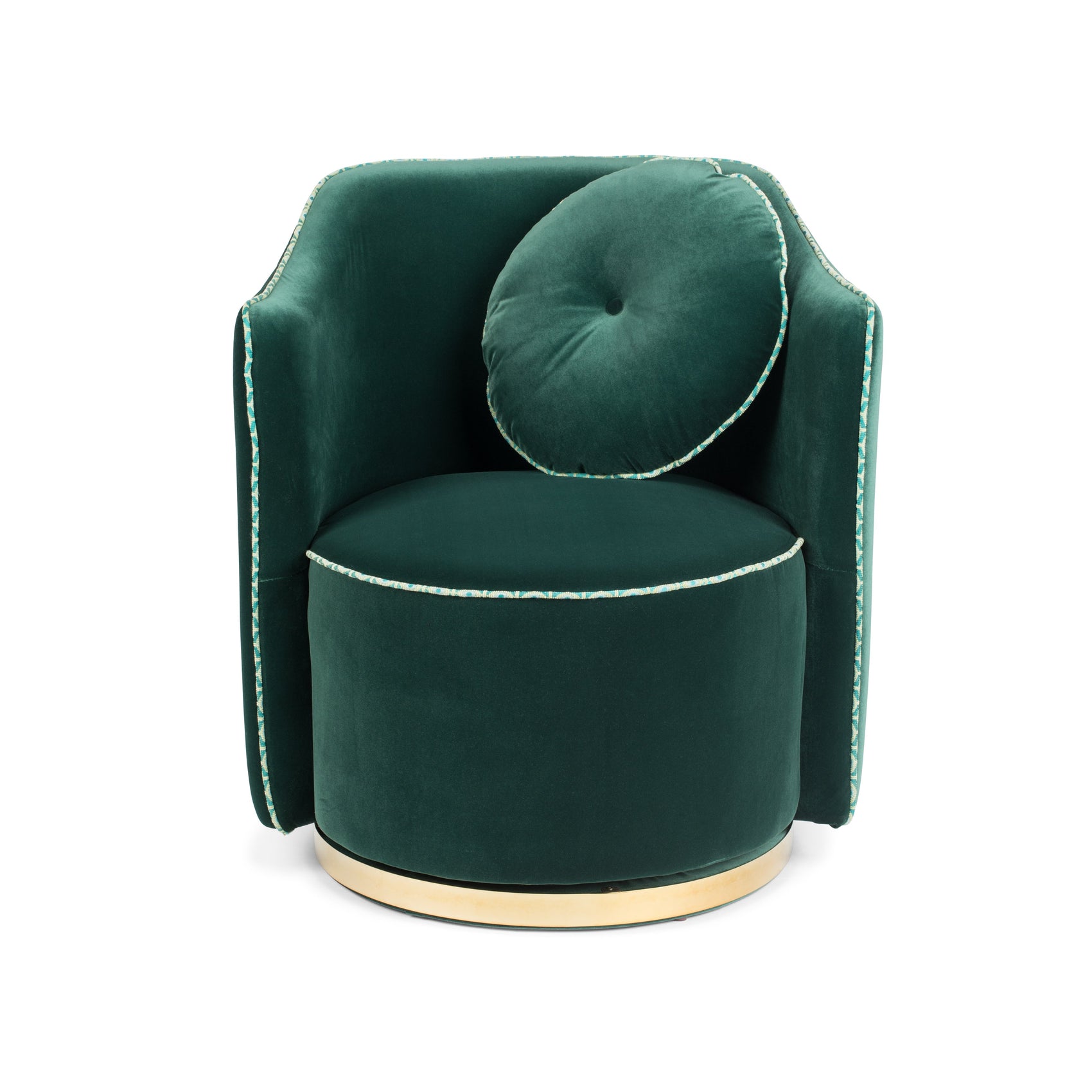 Bold Monkey Sassy Granny Dark Green Velvet Armchair