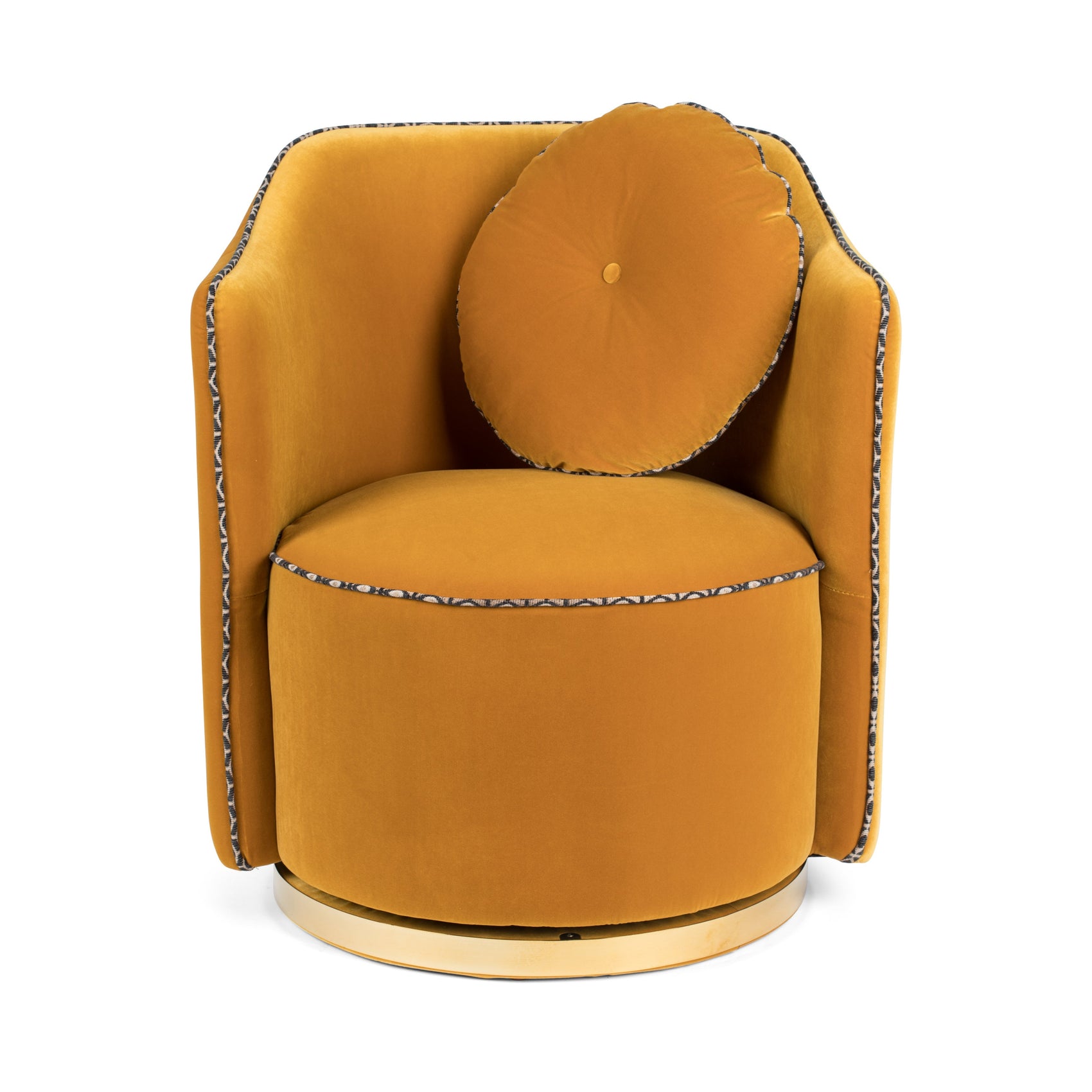 Bold Monkey Sassy Granny Ochre Yellow Armchair