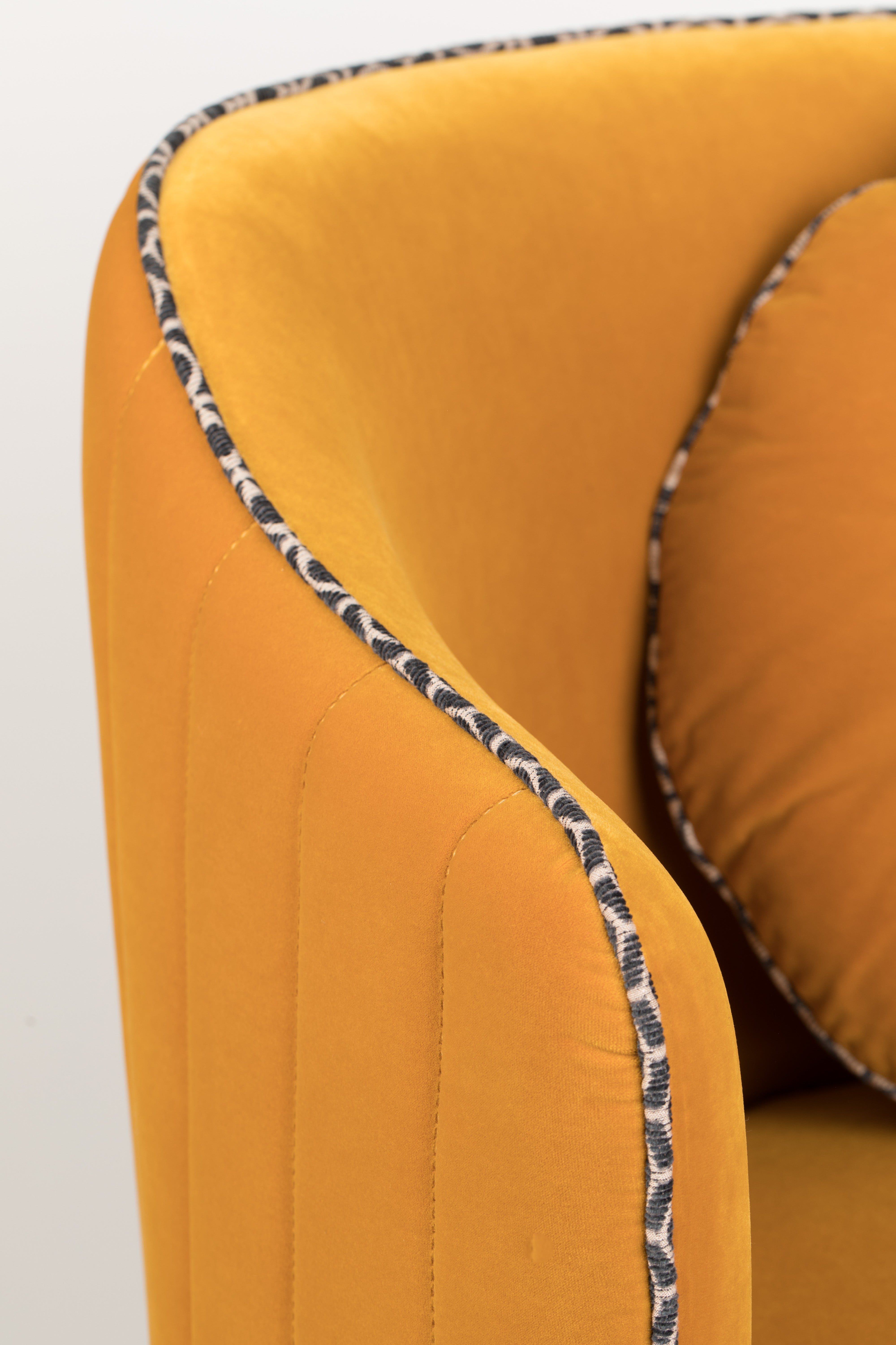 Bold Monkey Sassy Granny Ochre Yellow Armchair