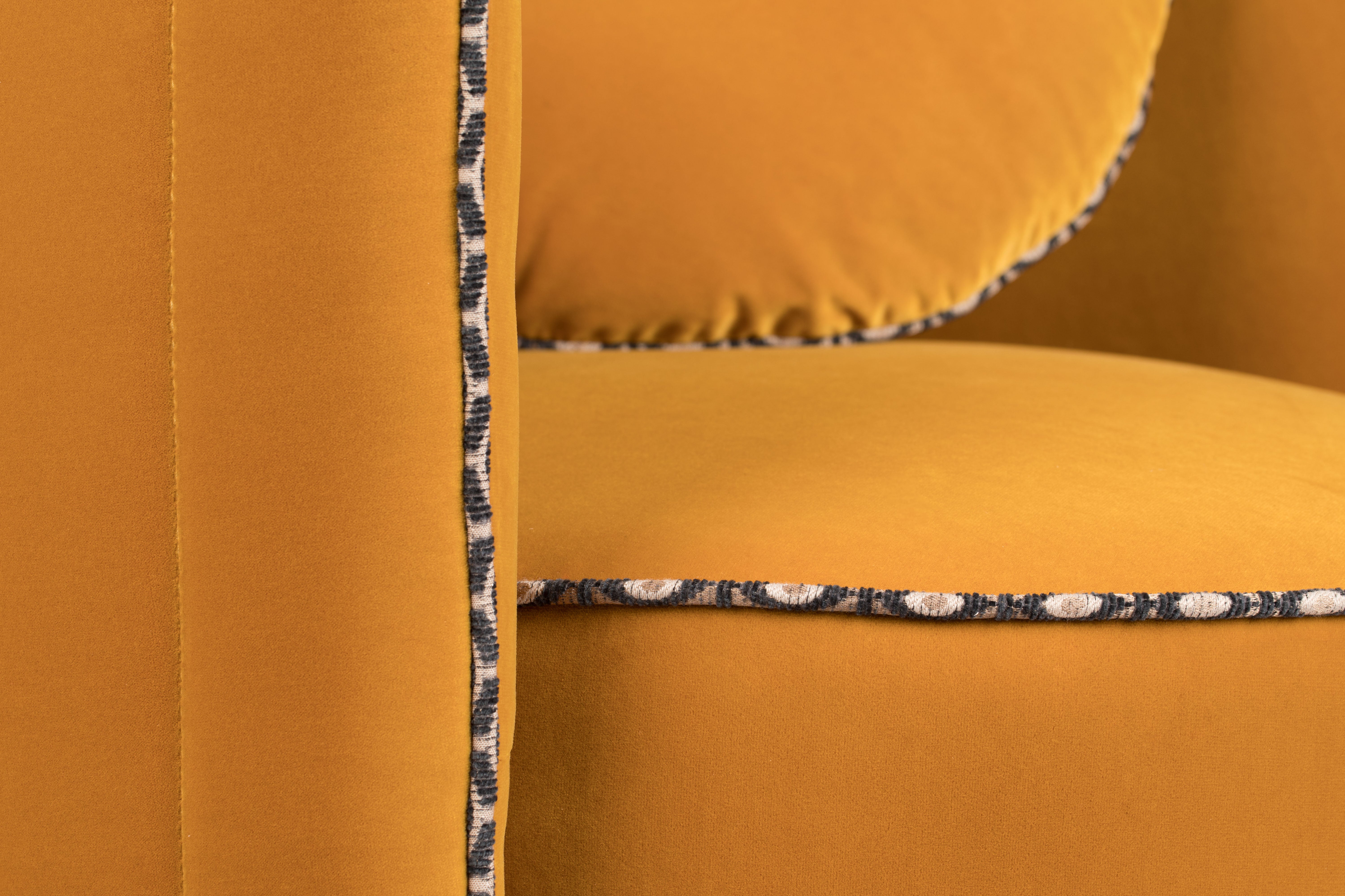 Bold Monkey Sassy Granny Ochre Yellow Armchair