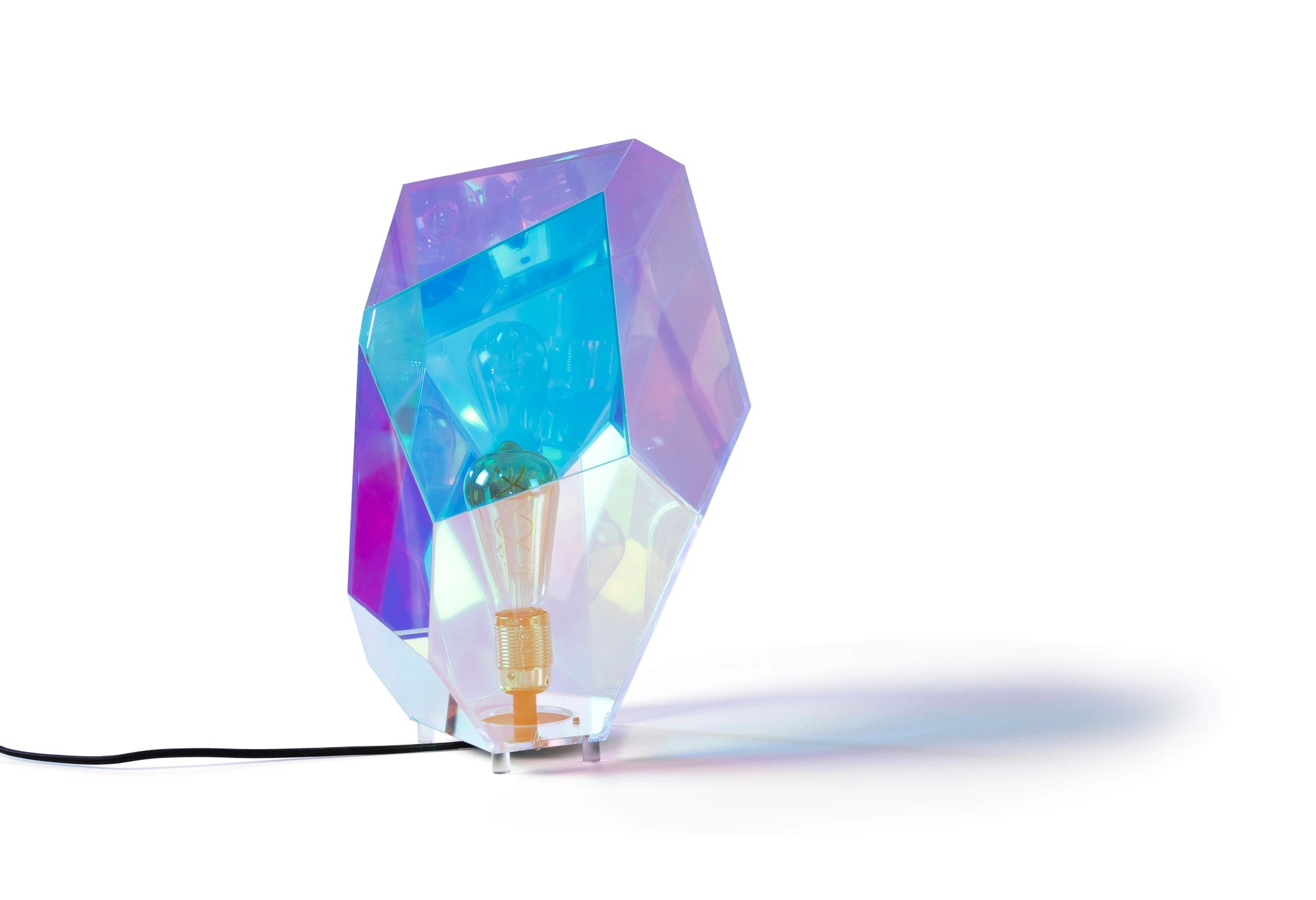 Bold Monkey Diamond Dear Silver Aluminium Table Lamp