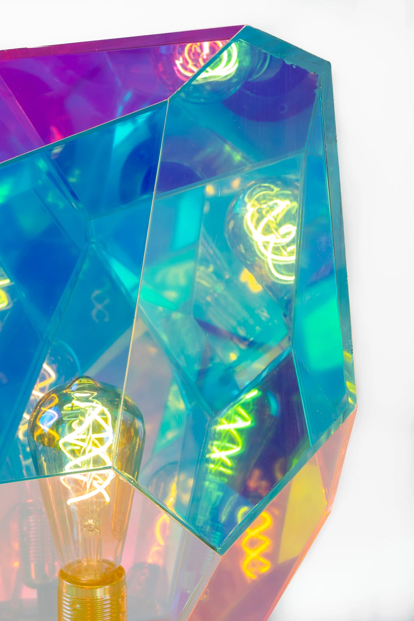 Bold Monkey Diamond Dear Silver Aluminium Table Lamp