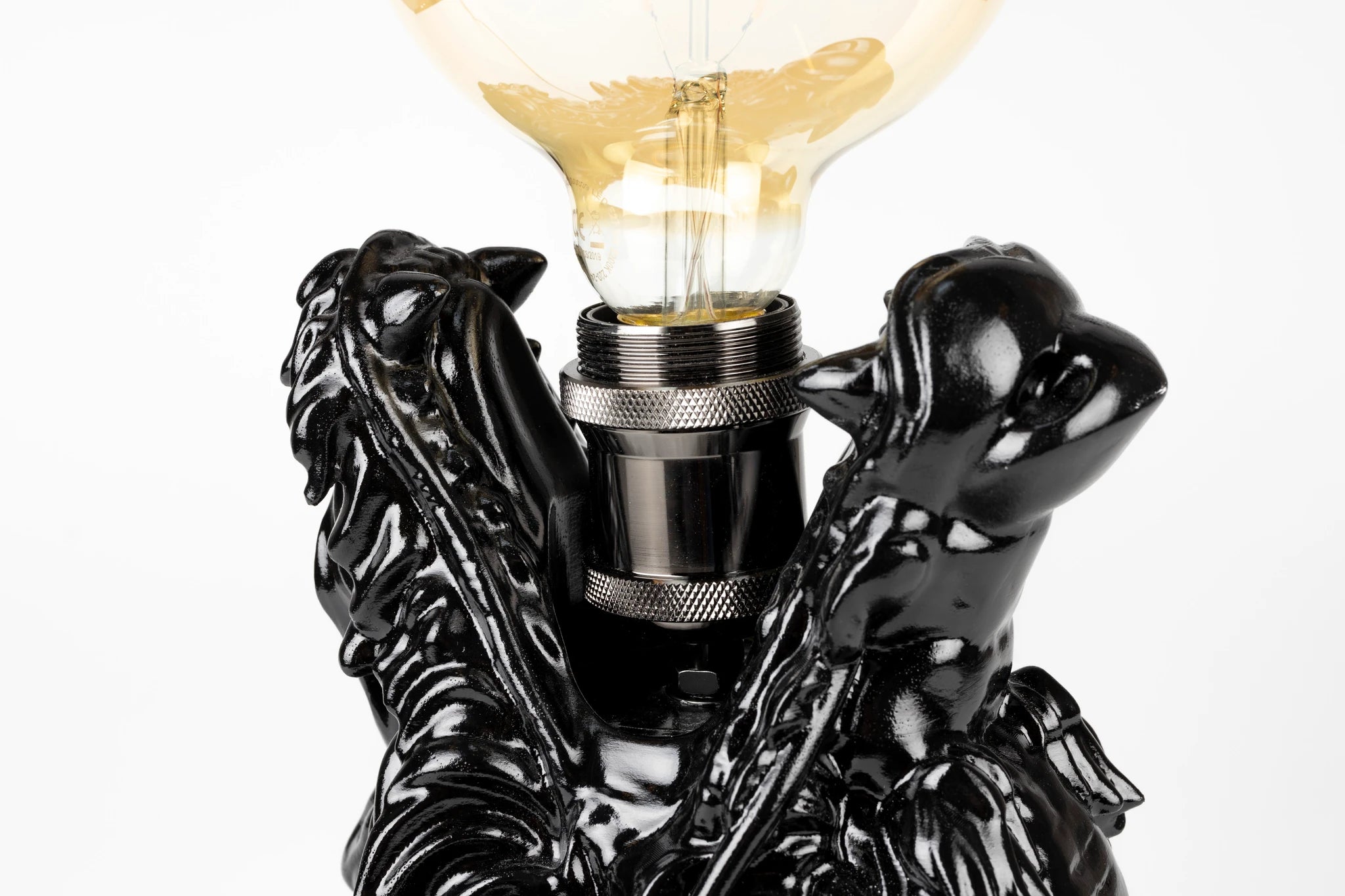 Bold Monkey Dragonized Bastard Gold Table Lamp