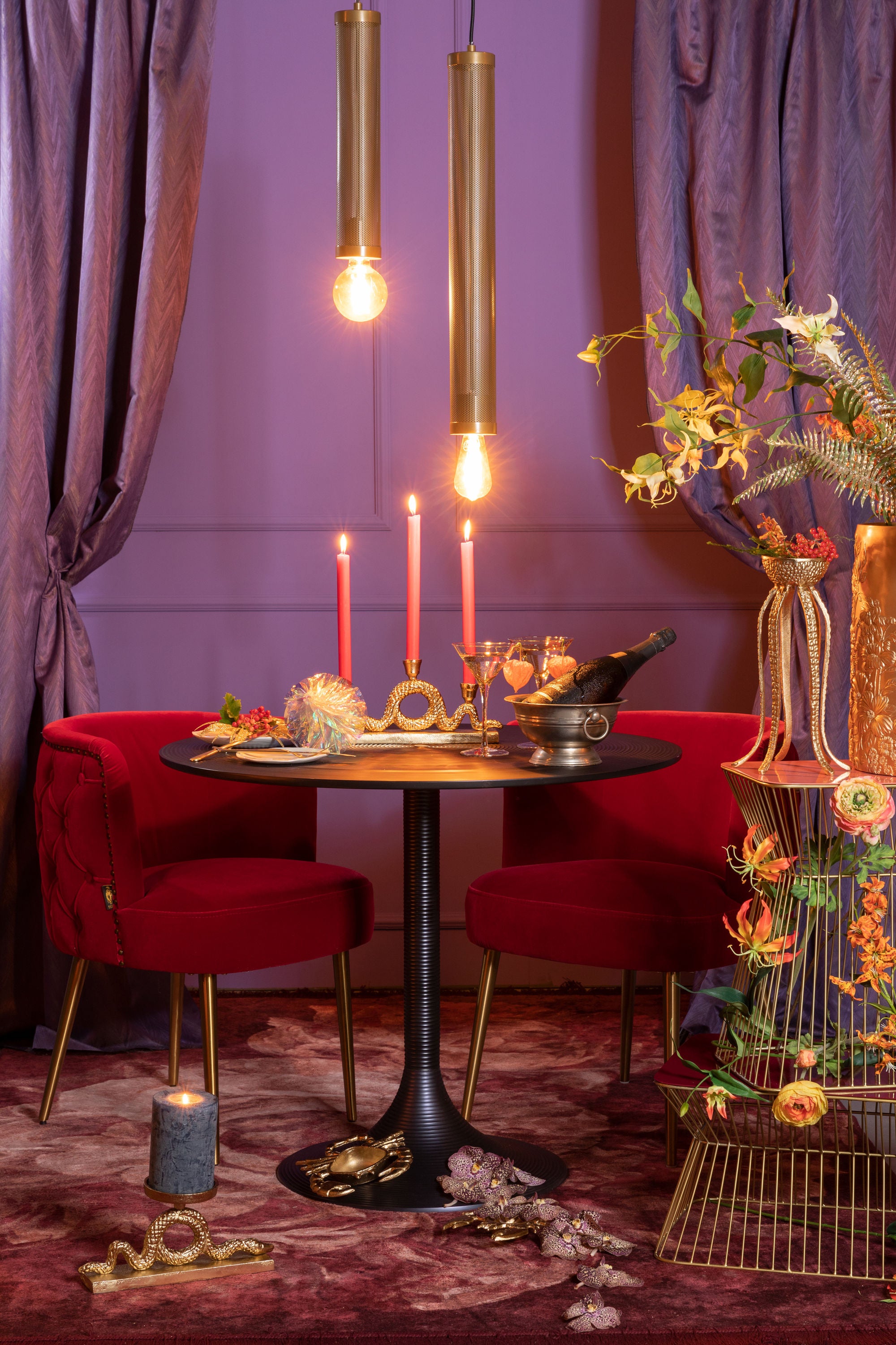 Bold Monkey Sweet Mesh Gold Pendant Light Medium