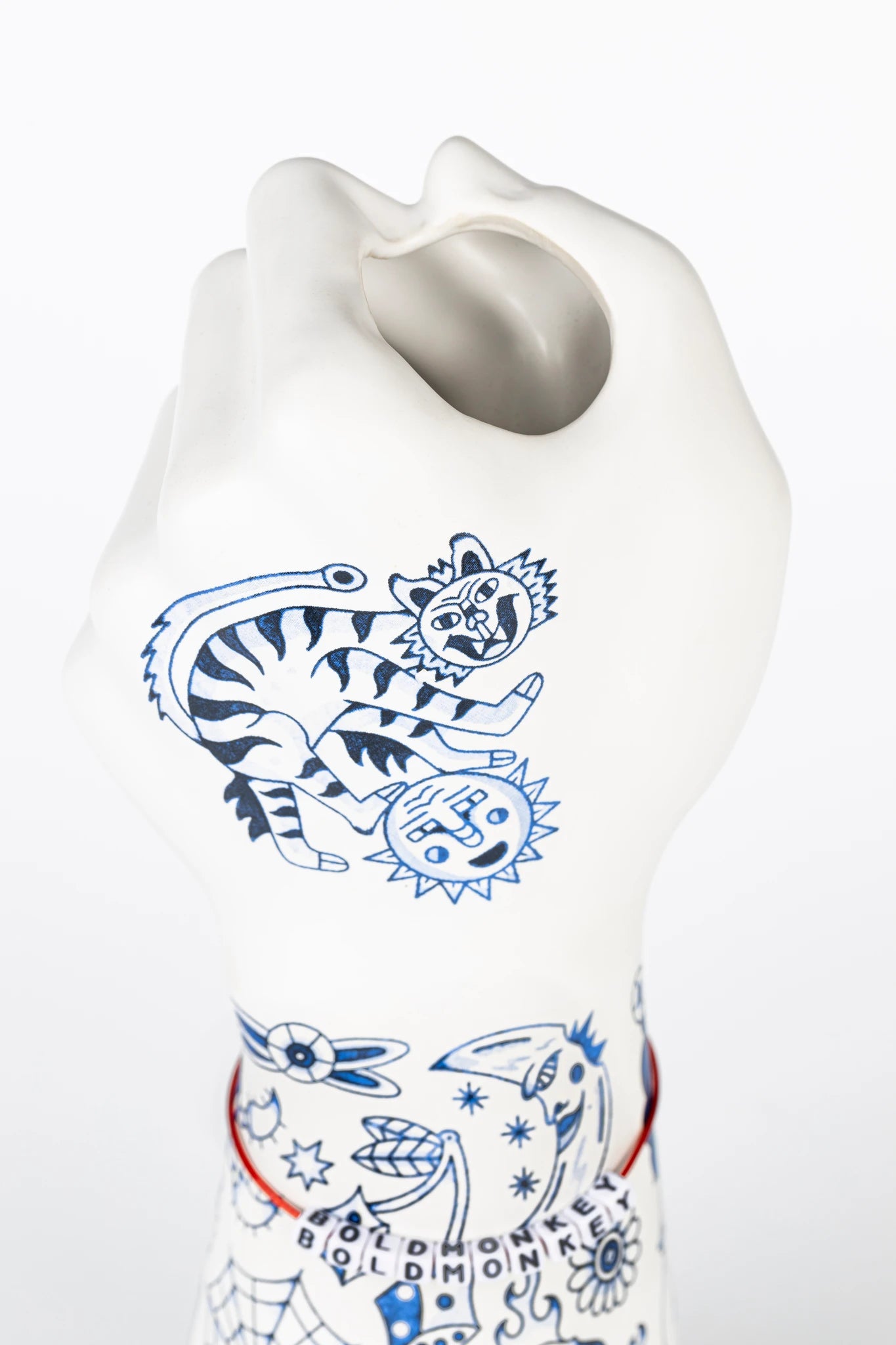 Bold Monkey Liberty Matters Blue Ceramic Vase