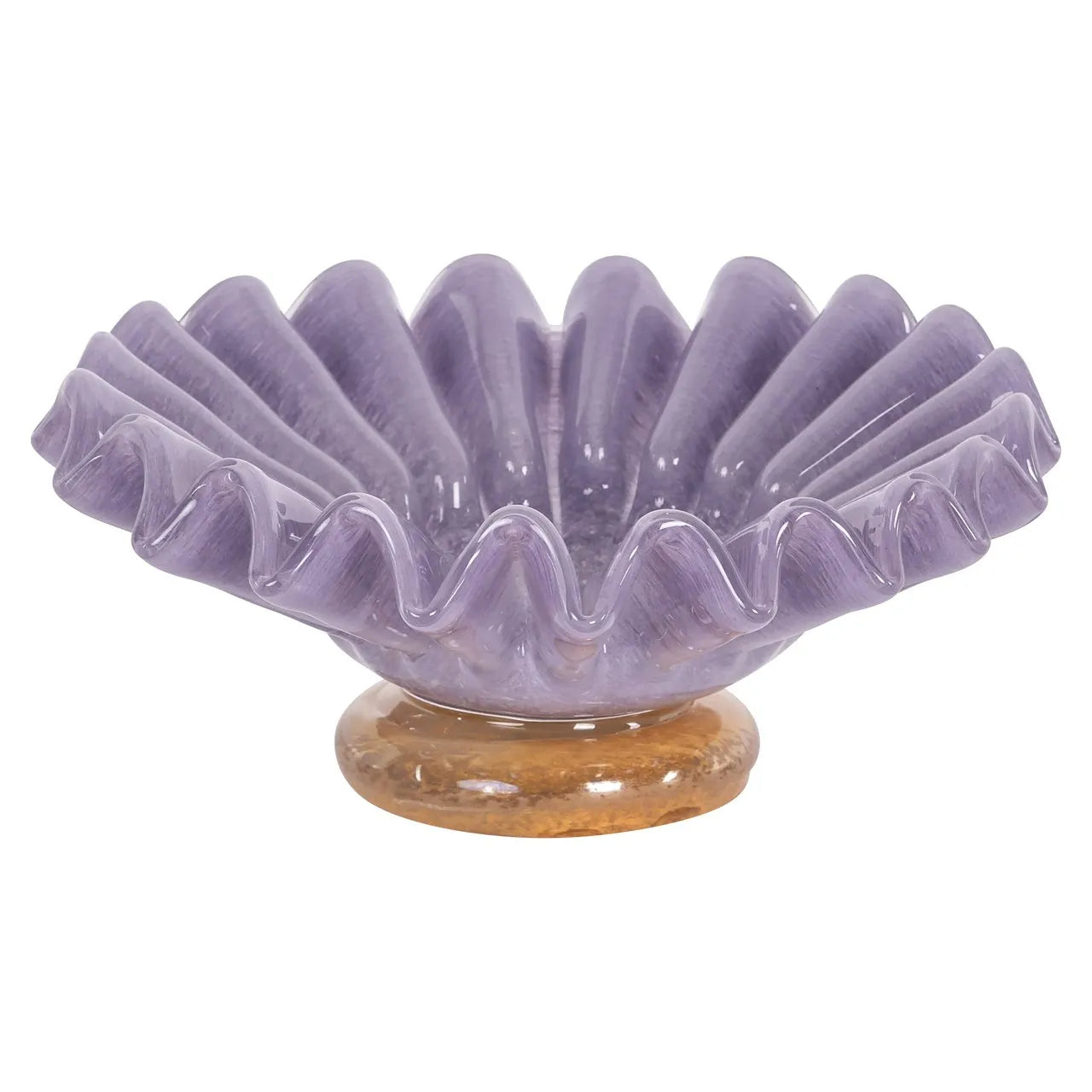 Richmond Interiors Beaudyle Purple Glass Bowl