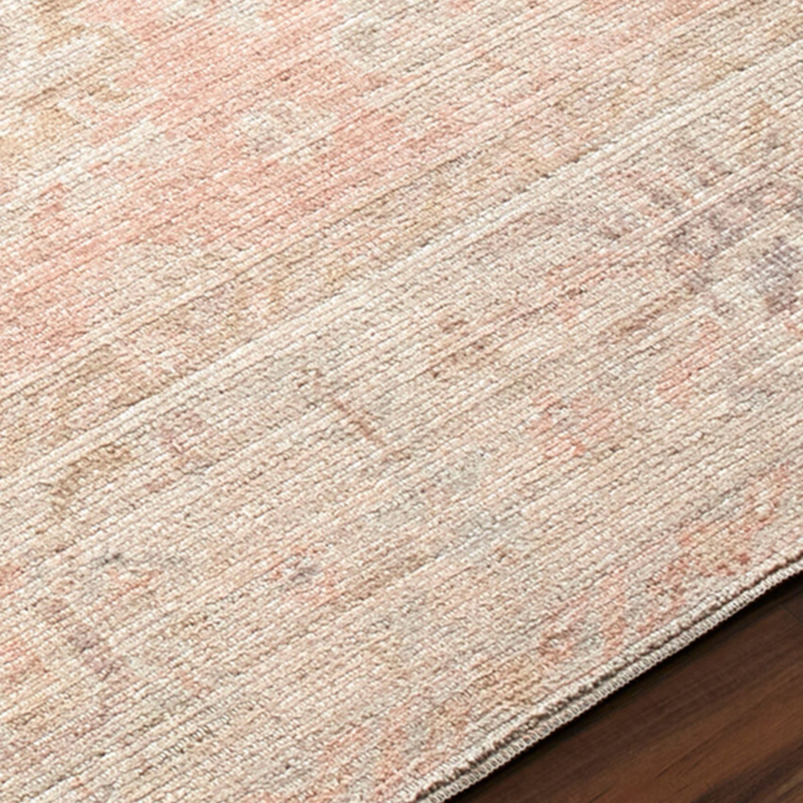 Marlene Becki Owens Vintage Traditional Vintage Boho Pink & Dusty Pink Polyester Rug 117x170cm - texture detail