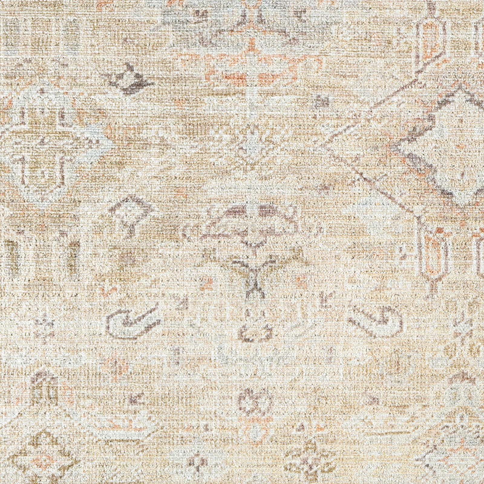 Marlene Becki Owens Vintage Traditional Vintage Boho Brown & Ivory Polyester Rug 198x275cm - colour swatch