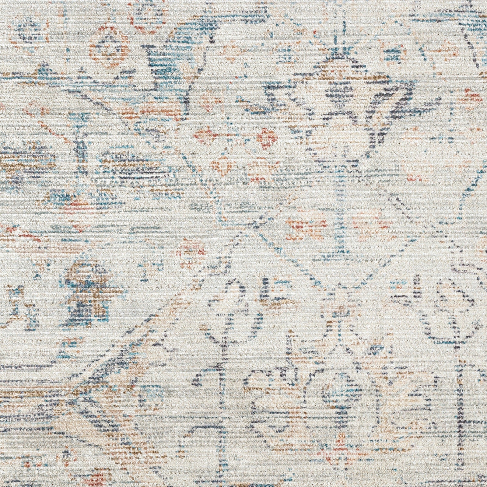 Marlene Becki Owens Vintage Traditional Vintage Boho Natural & Cream Polyester Rug 198x275cm - corner detail