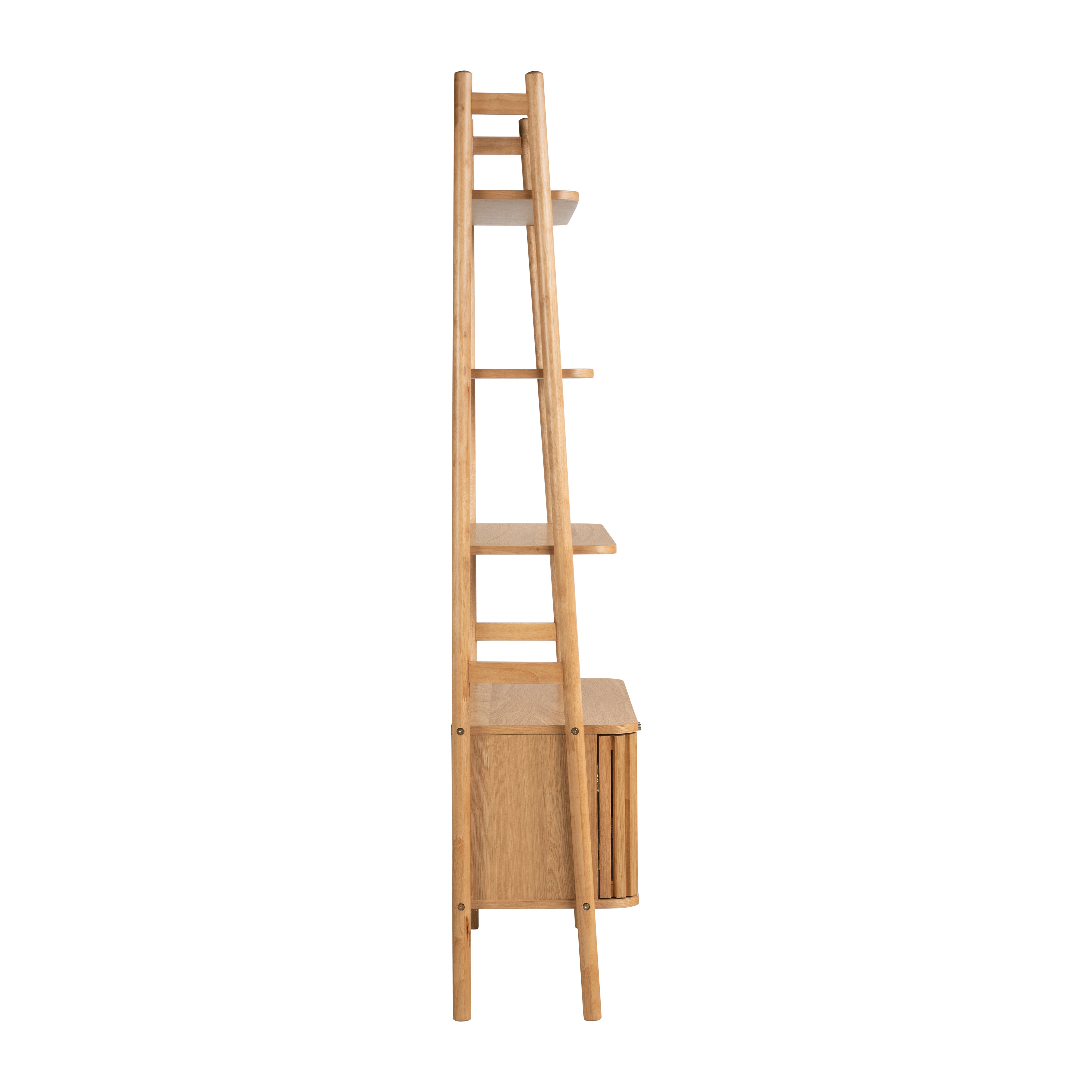 Colton Natural Wood Storage Display Unit Cabinet
