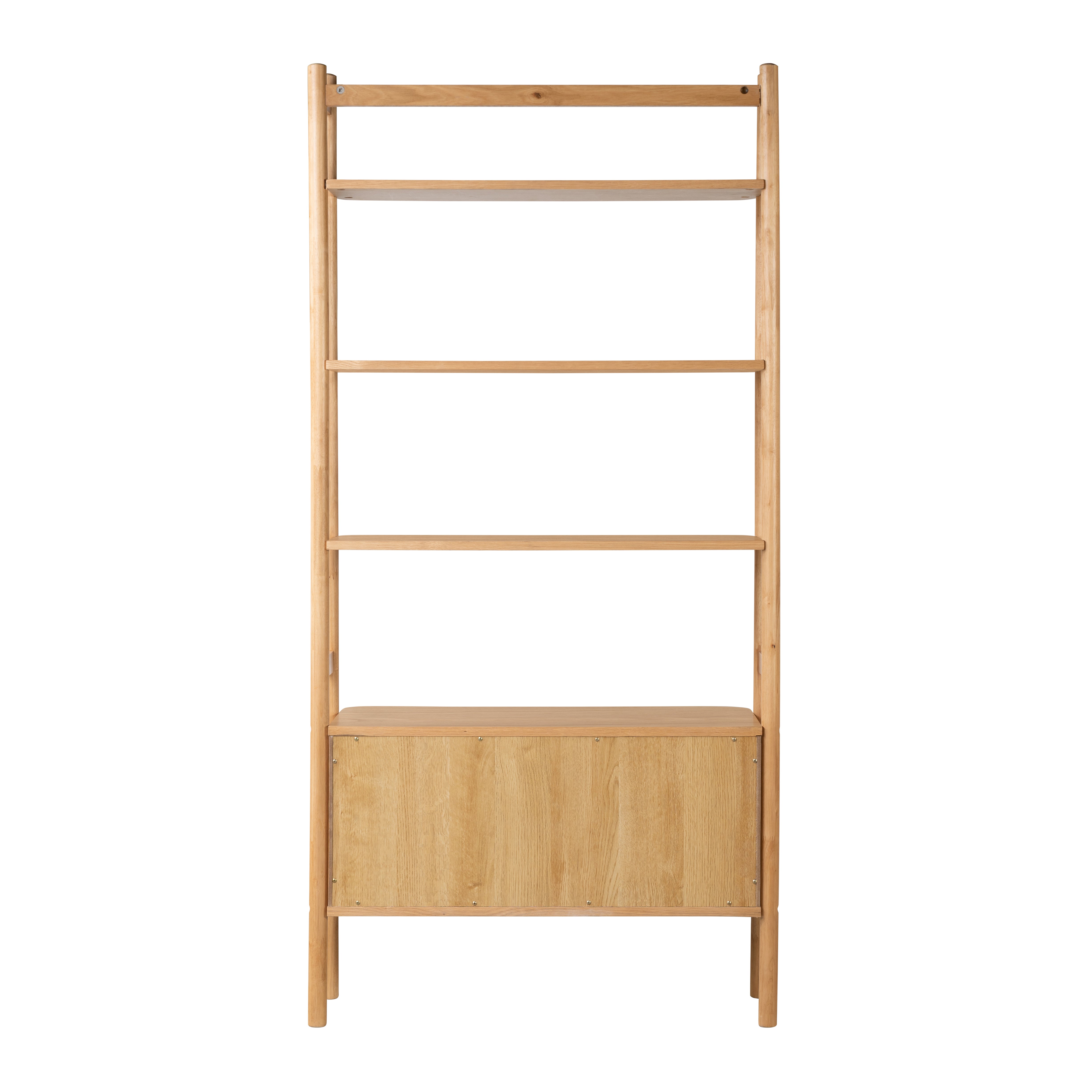 Colton Natural Wood Storage Display Unit Cabinet