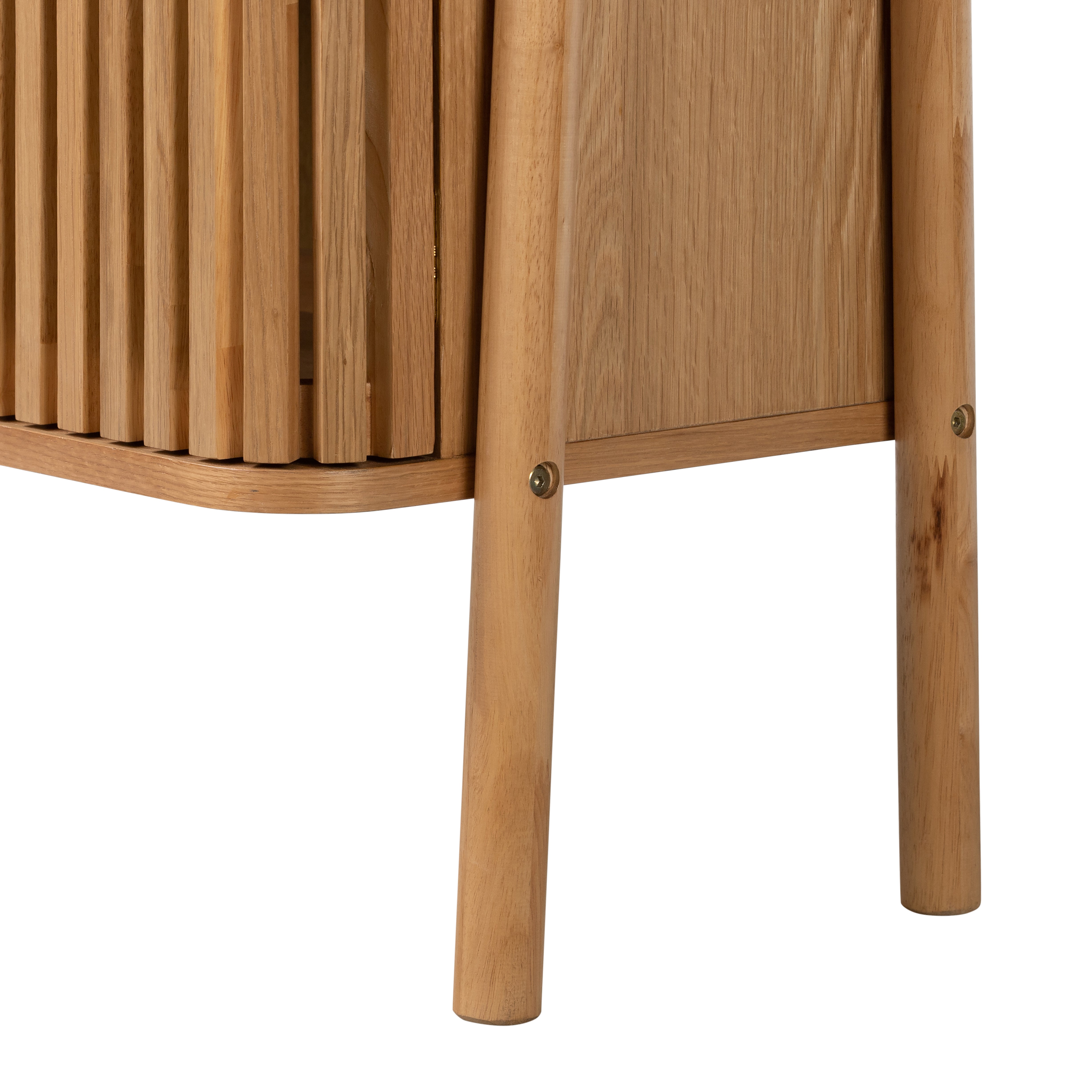 Colton Natural Wood Storage Display Unit Cabinet