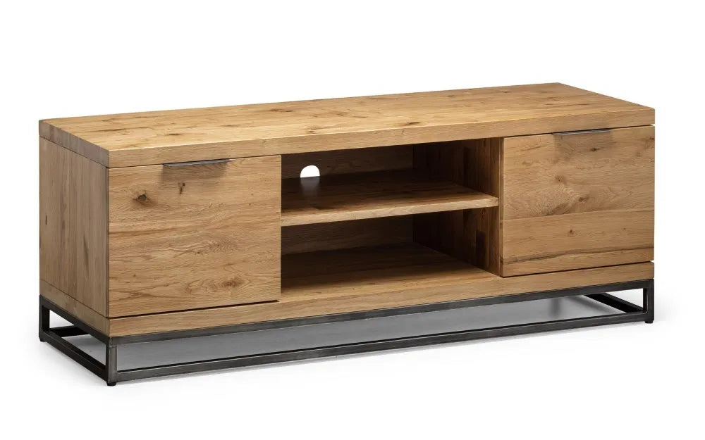 Alberta Natural Oak Wood TV Unit