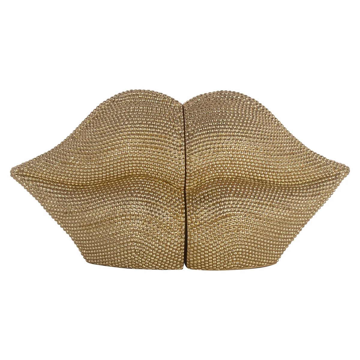Richmond Interiors Kissing Lips Gold Book Stand