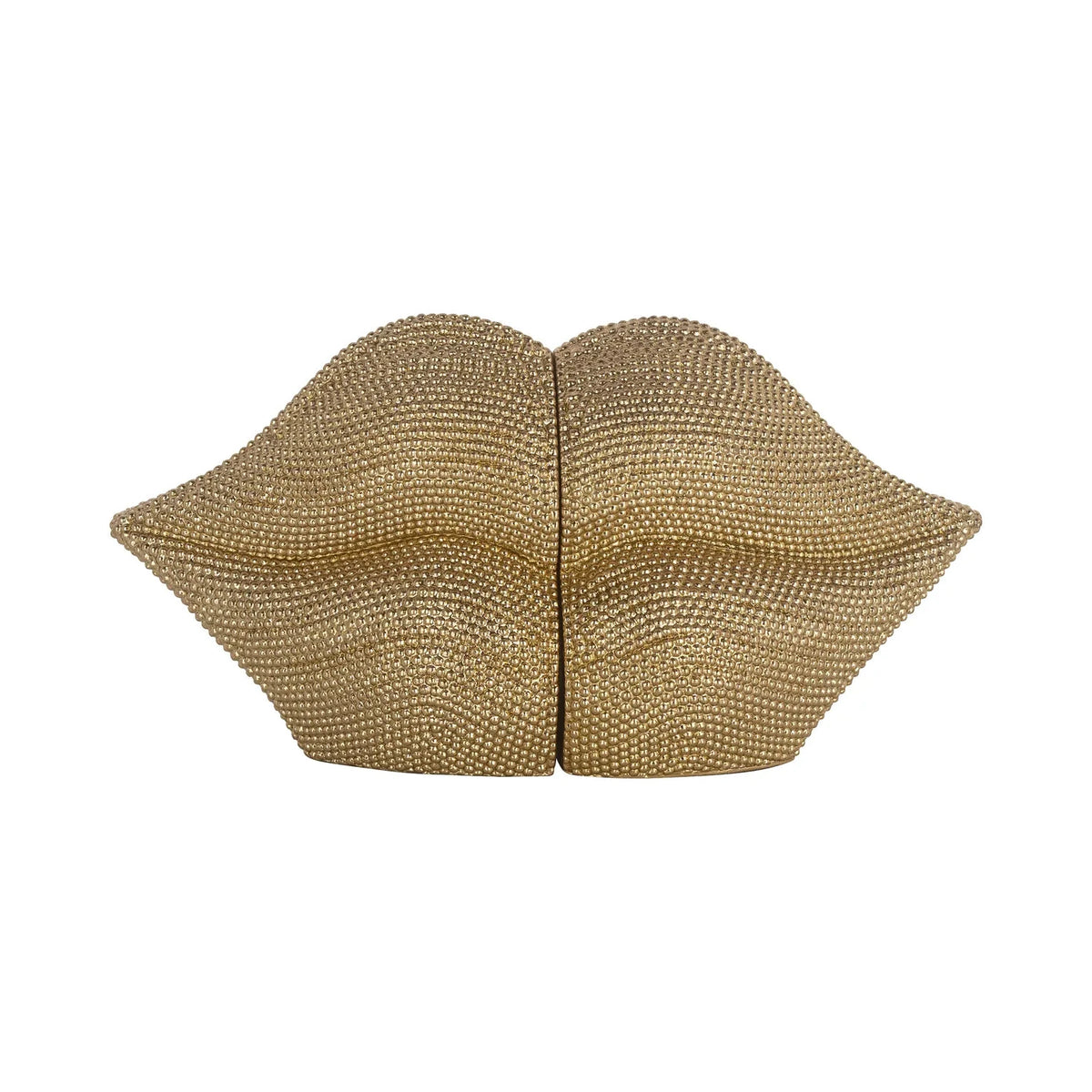Richmond Interiors Kissing Lips Gold Book Stand
