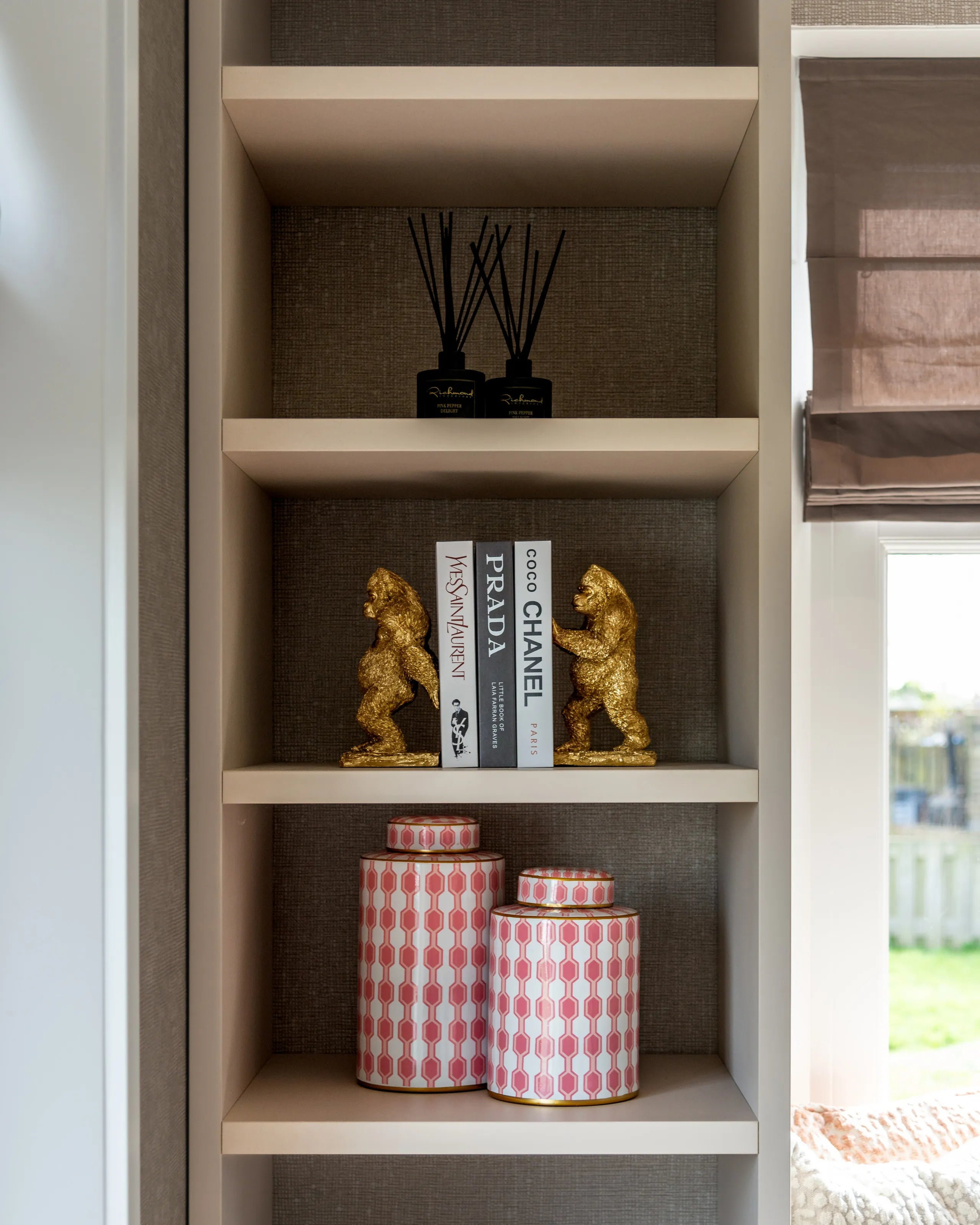 Richmond Interiors Golden Gorillas Book Stand