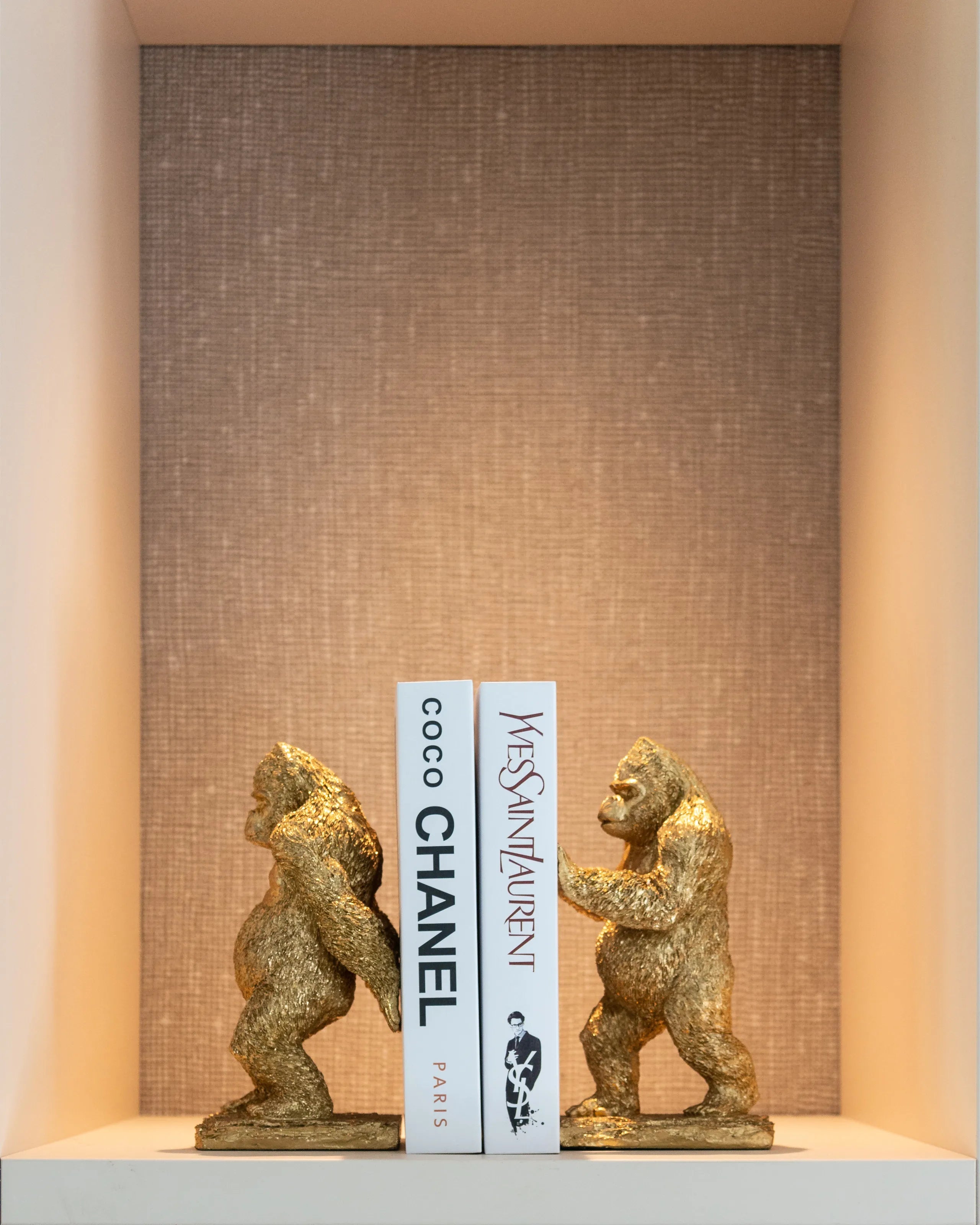 Richmond Interiors Golden Gorillas Book Stand