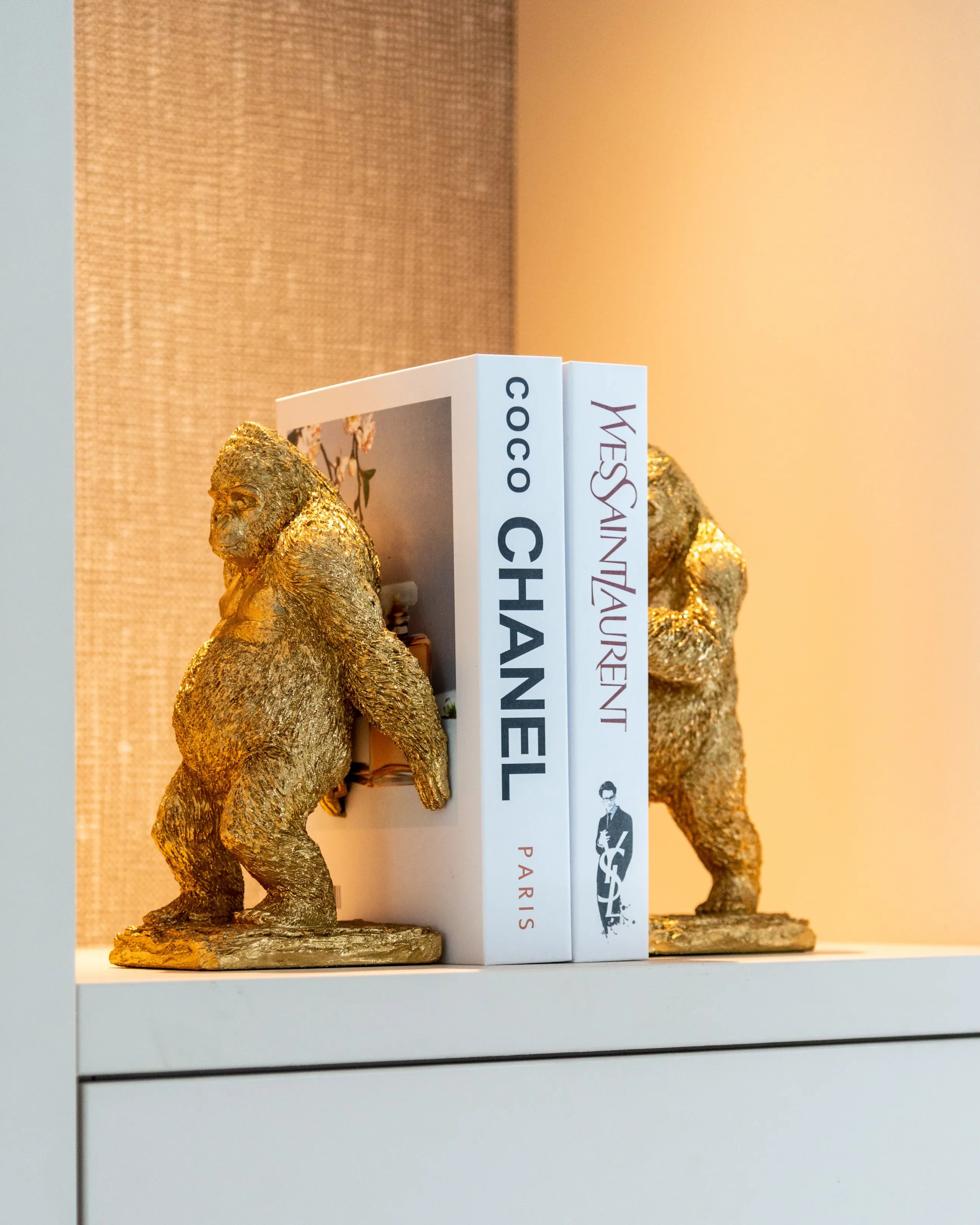 Richmond Interiors Golden Gorillas Book Stand