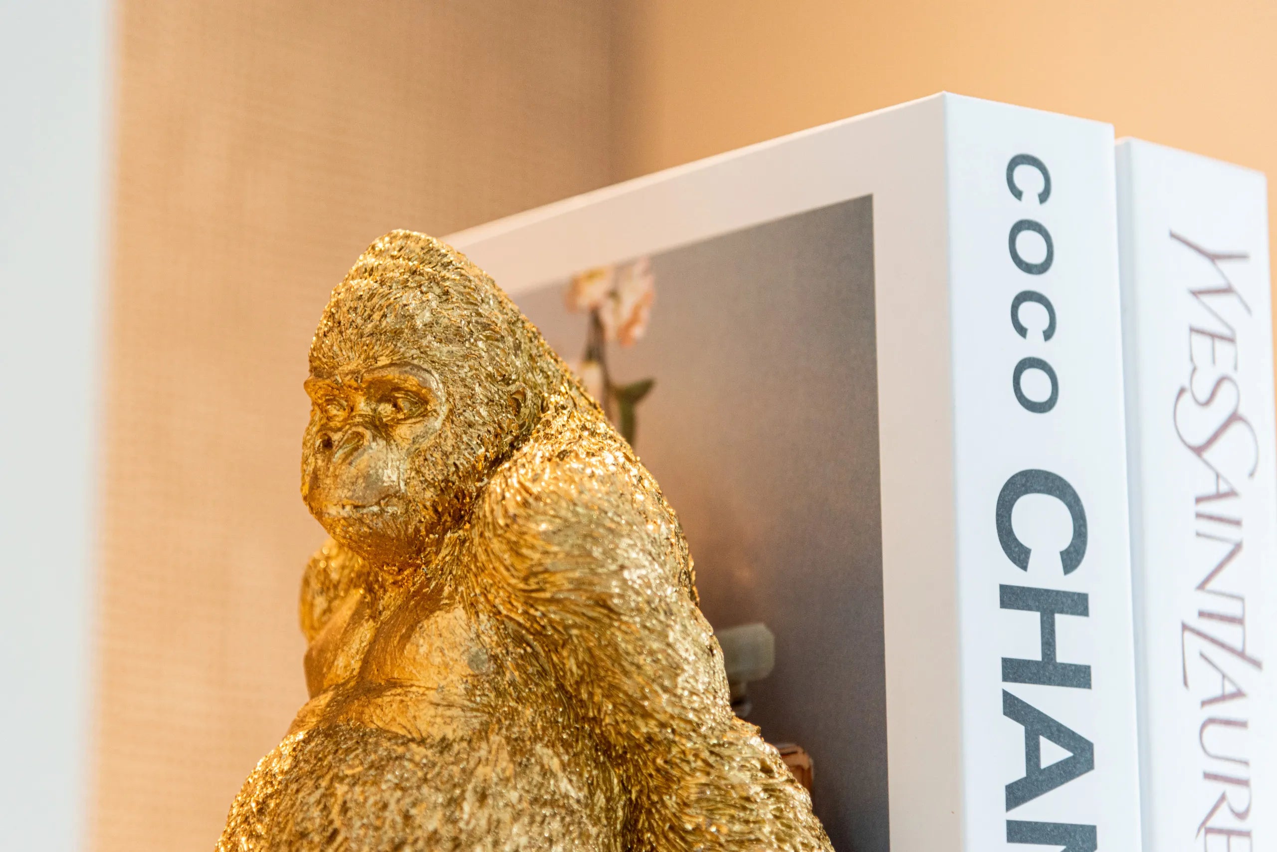Richmond Interiors Golden Gorillas Book Stand