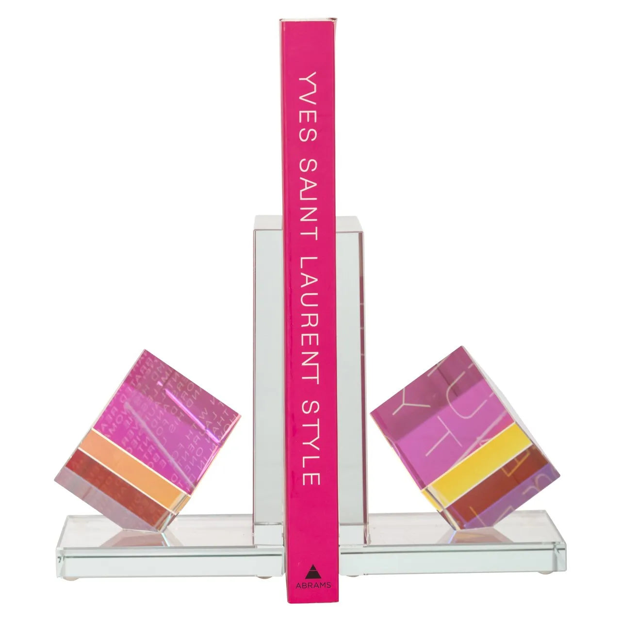 Richmond Interiors Art Deco Blocks Crystal Glass Bookstands