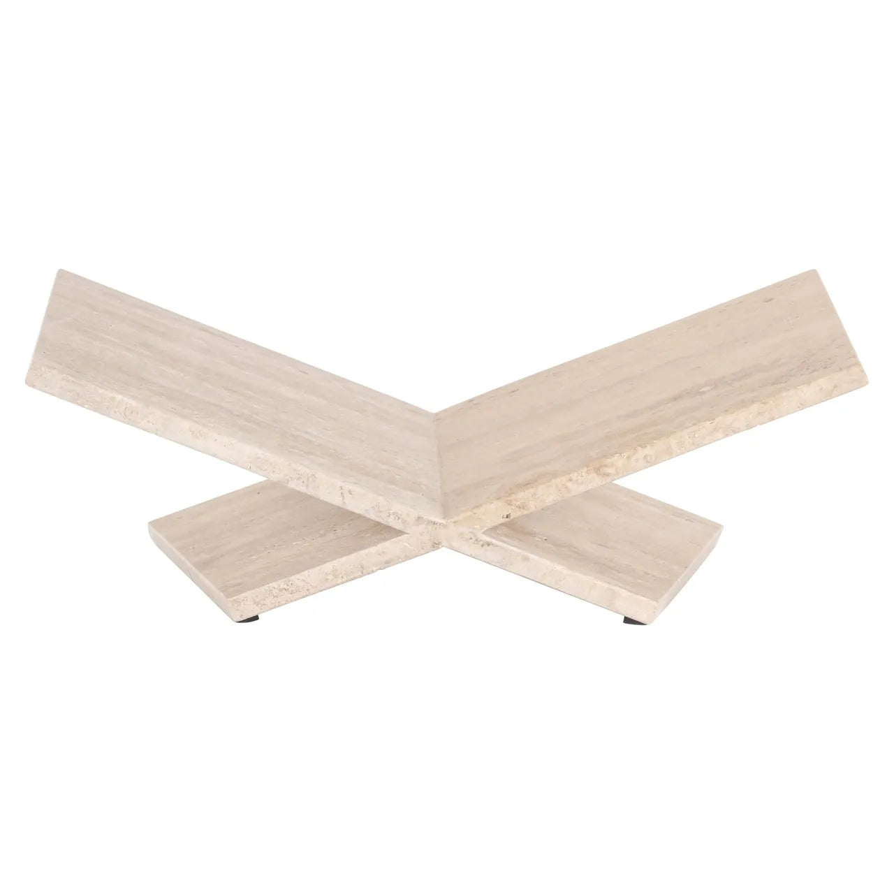 Richmond Interiors Belice Travertine Marble Bookstands