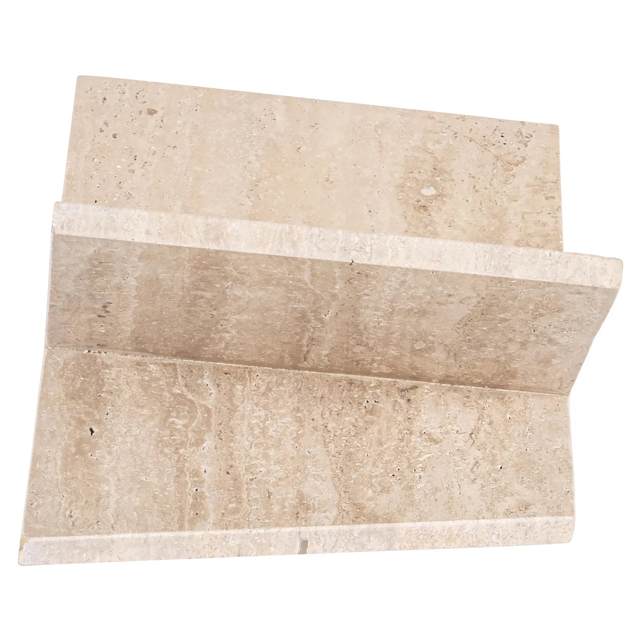 Richmond Interiors Belice Travertine Marble Bookstands