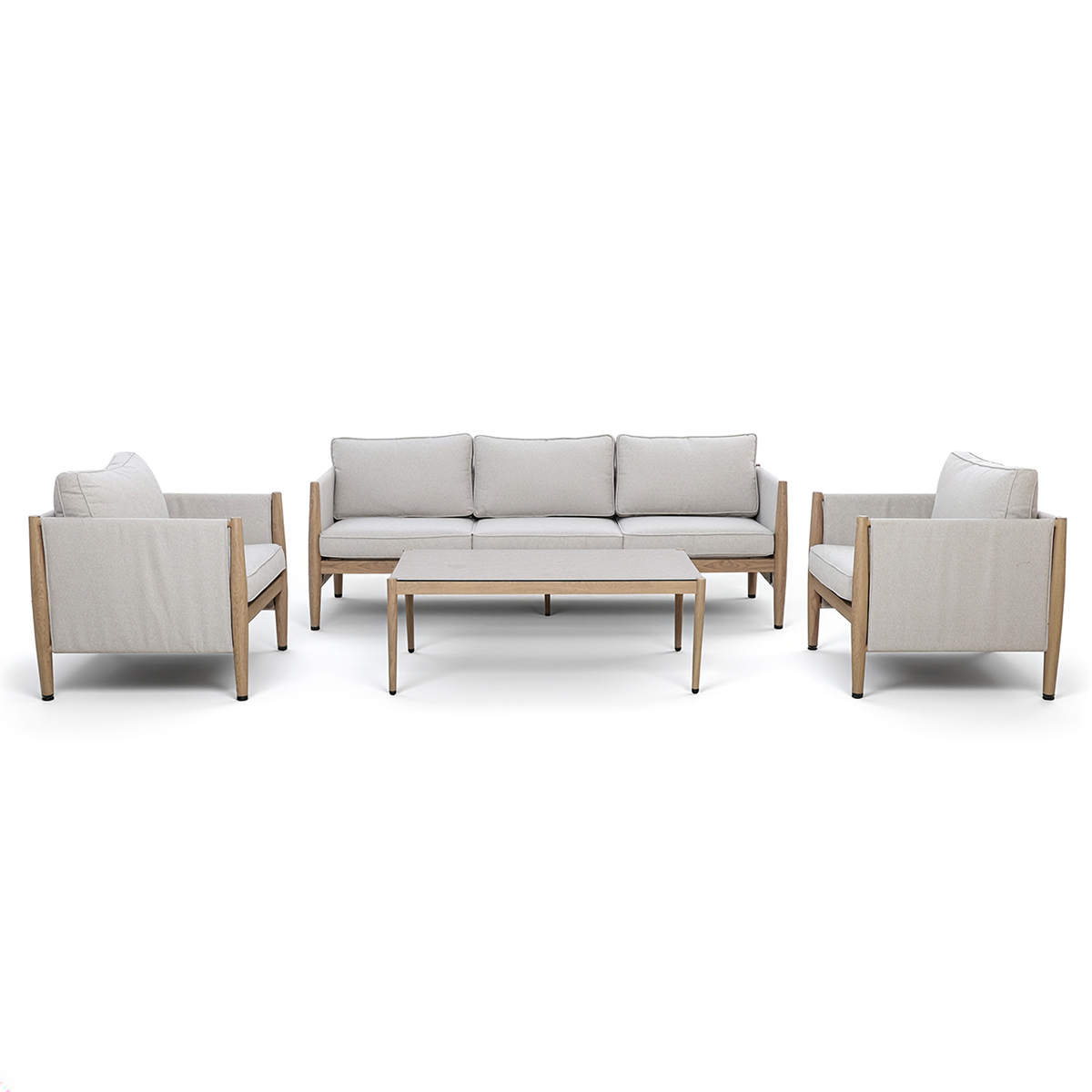 Burford 3 Seater Sofa Set - with Seasonsure Cushions - Almond
