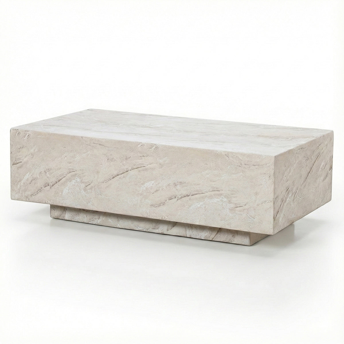 Burford 3 Seater Sofa Set with Rectangular Sintered Stone Table - Almond