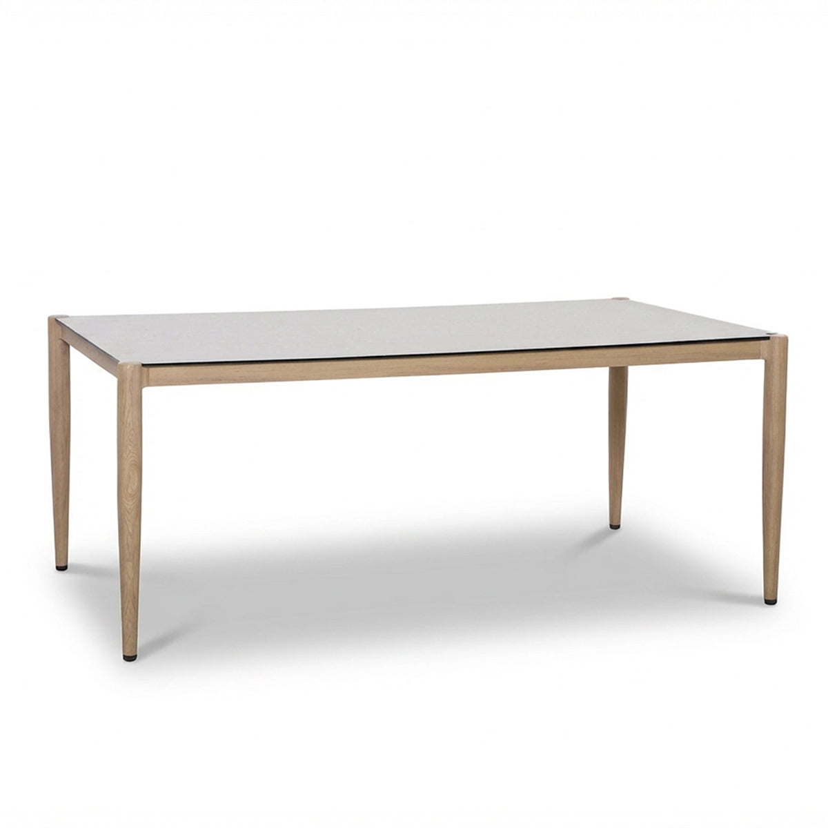 Burford 6 Seater Rectangular Dining Set with Seasonsure Cushions - Almond