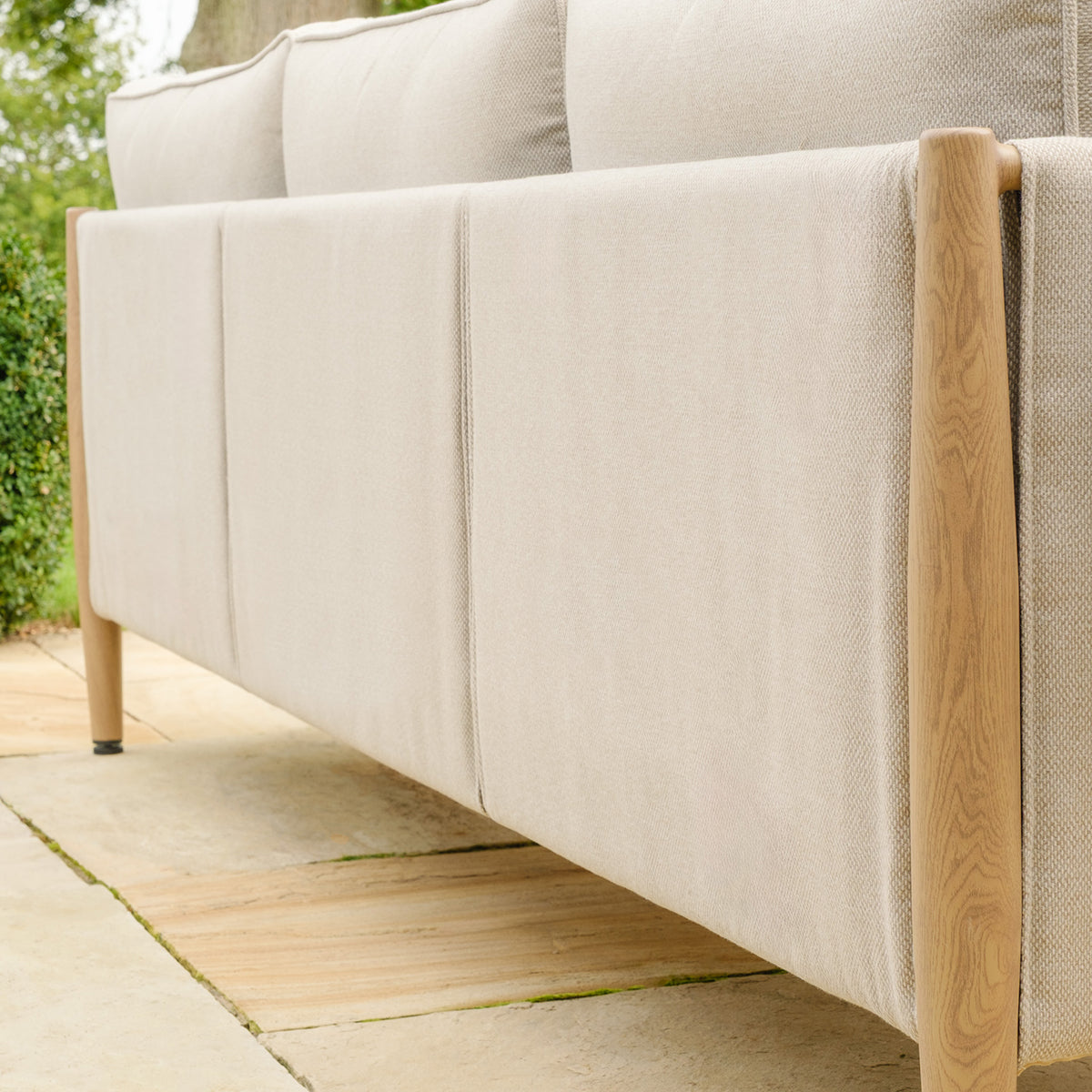 Burford Large Corner Sofa Set with Seasonsure Cushions - Almond