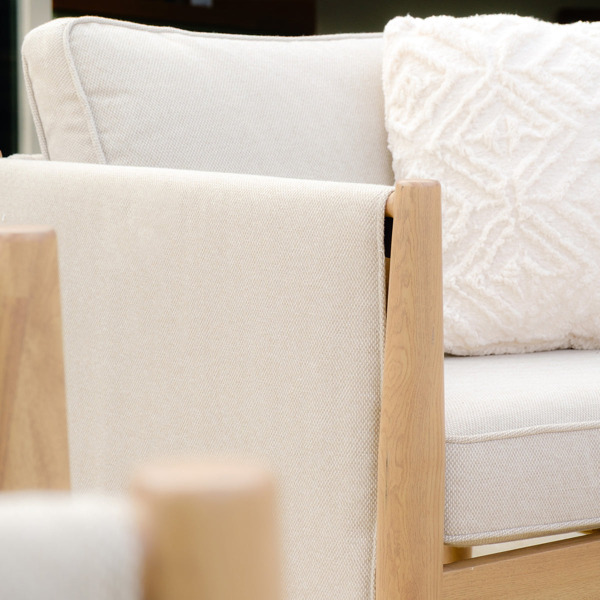 Burford Large Corner Sofa Set with Seasonsure Cushions - Almond
