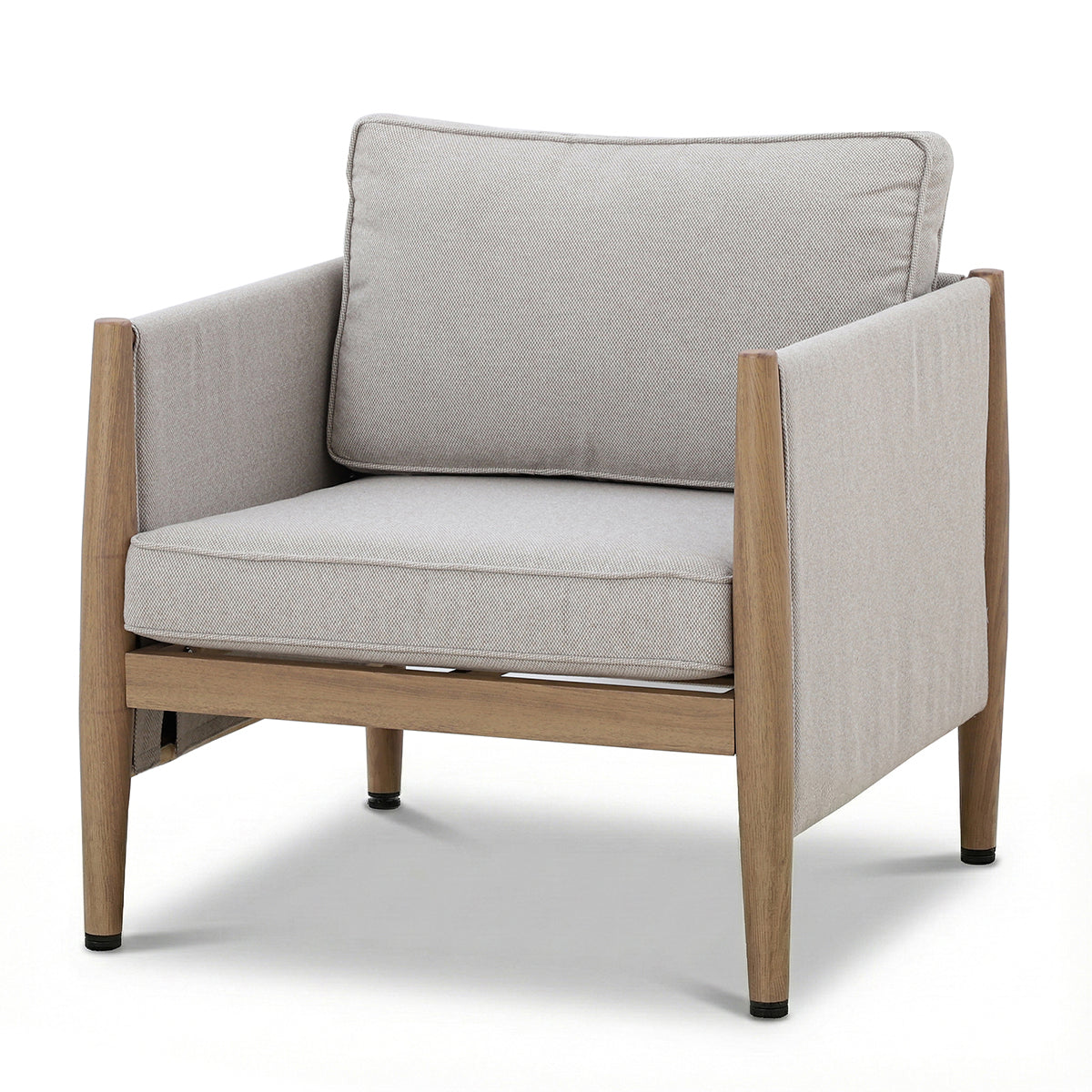 Burford Large Corner Sofa Set with Armchair & Seasonsure Cushions - Almond