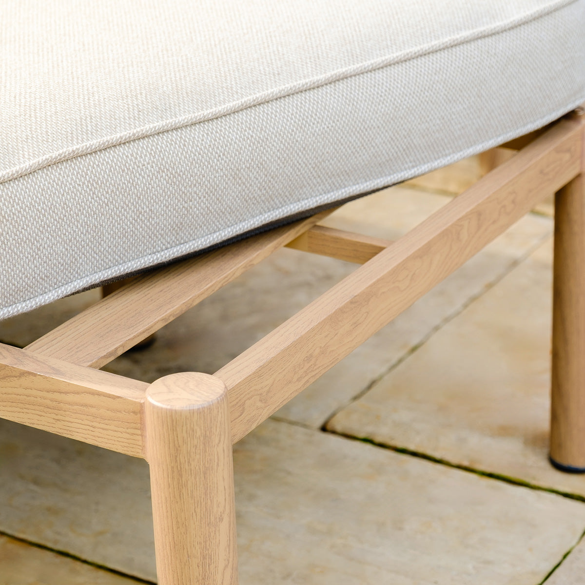 Burford Small Corner Dining Set with Rising Table - with Seasonsure Cushions - Almond