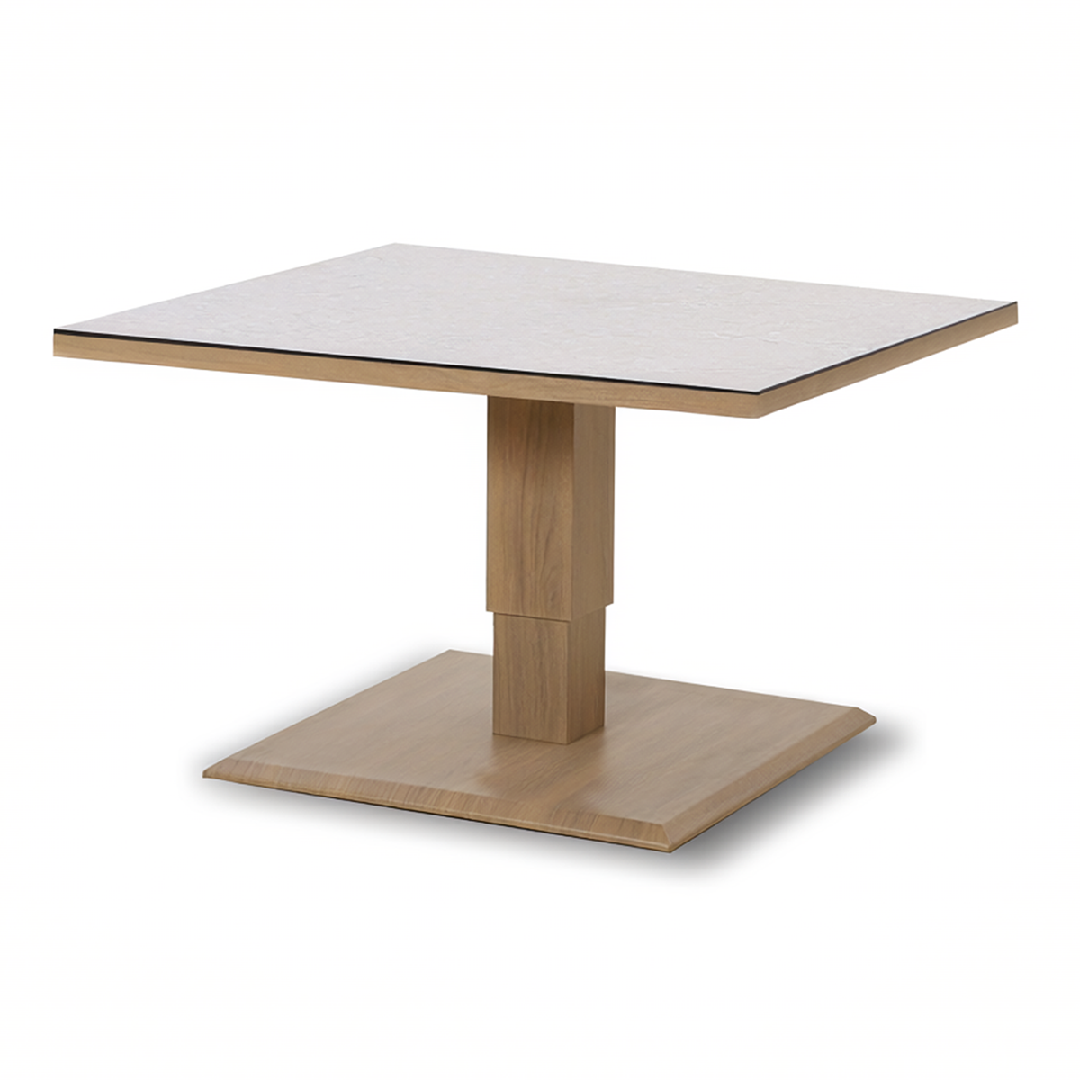 Burford Small Corner Dining Set with Rising Table - with Seasonsure Cushions - Almond