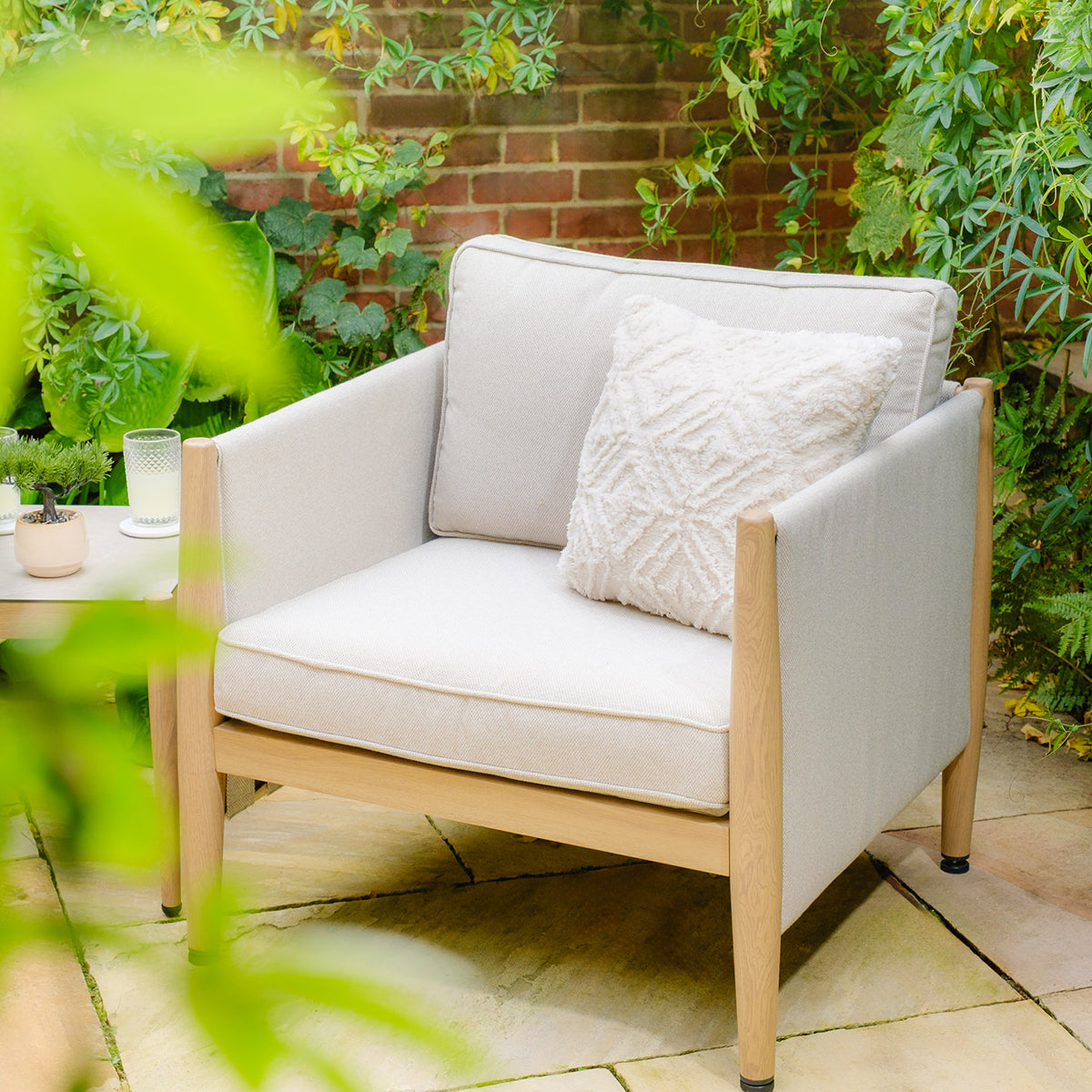 Burford Small Corner Sofa Set - with Seasonsure Cushions - Almond