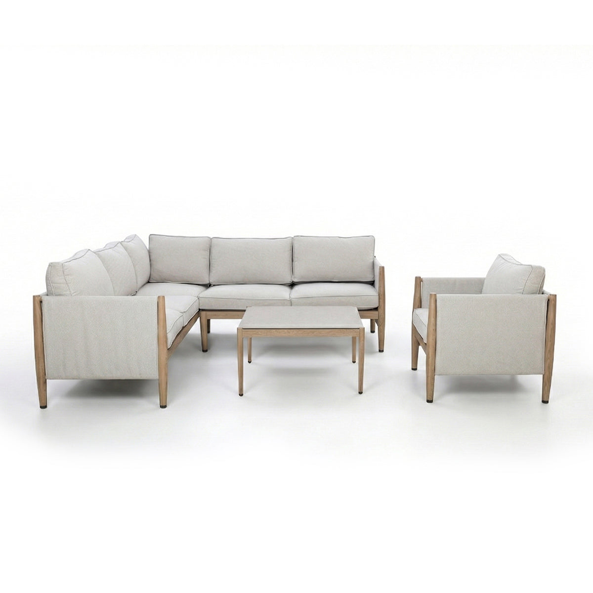 Burford Small Corner Sofa Set - with Seasonsure Cushions - Almond