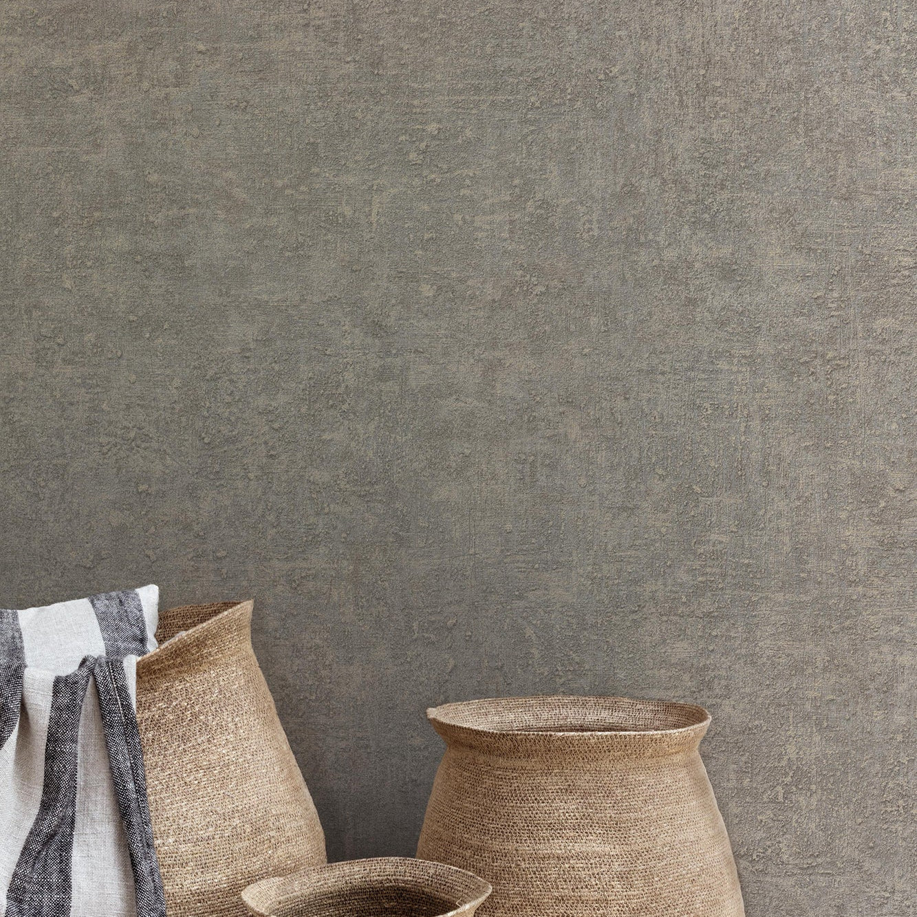 Grandeco Belize Norite Grey Wallpaper Roll 10m x 53cm