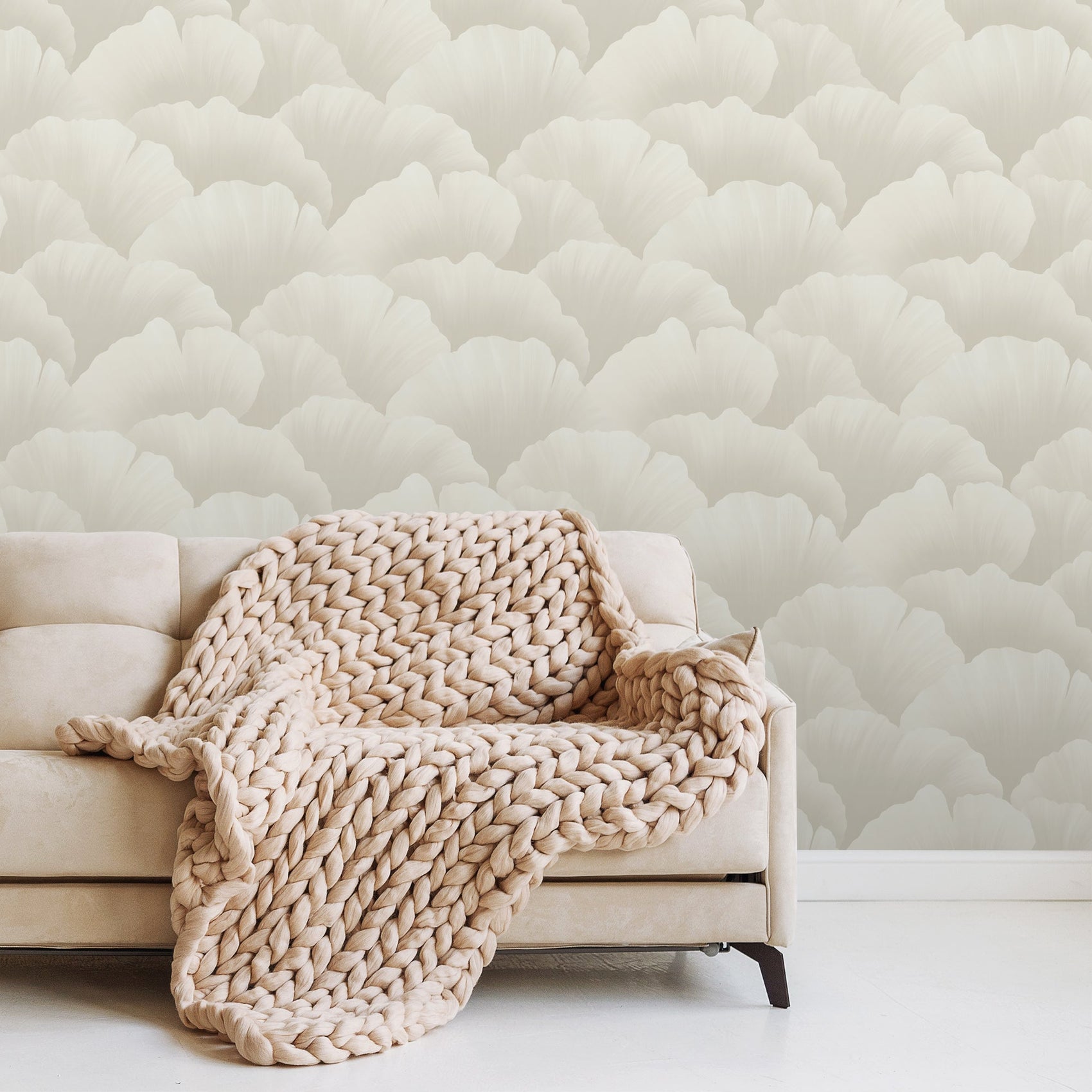 Grandeco Belize Corall Neutral Wallpaper Roll 10m x 53cm