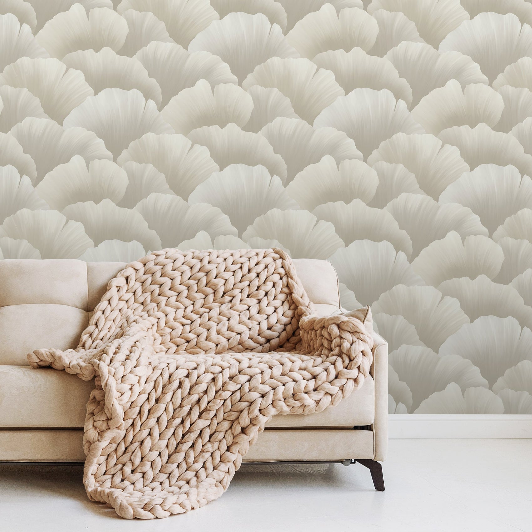 Grandeco Belize Corall Grey Wallpaper Roll 10m x 53cm