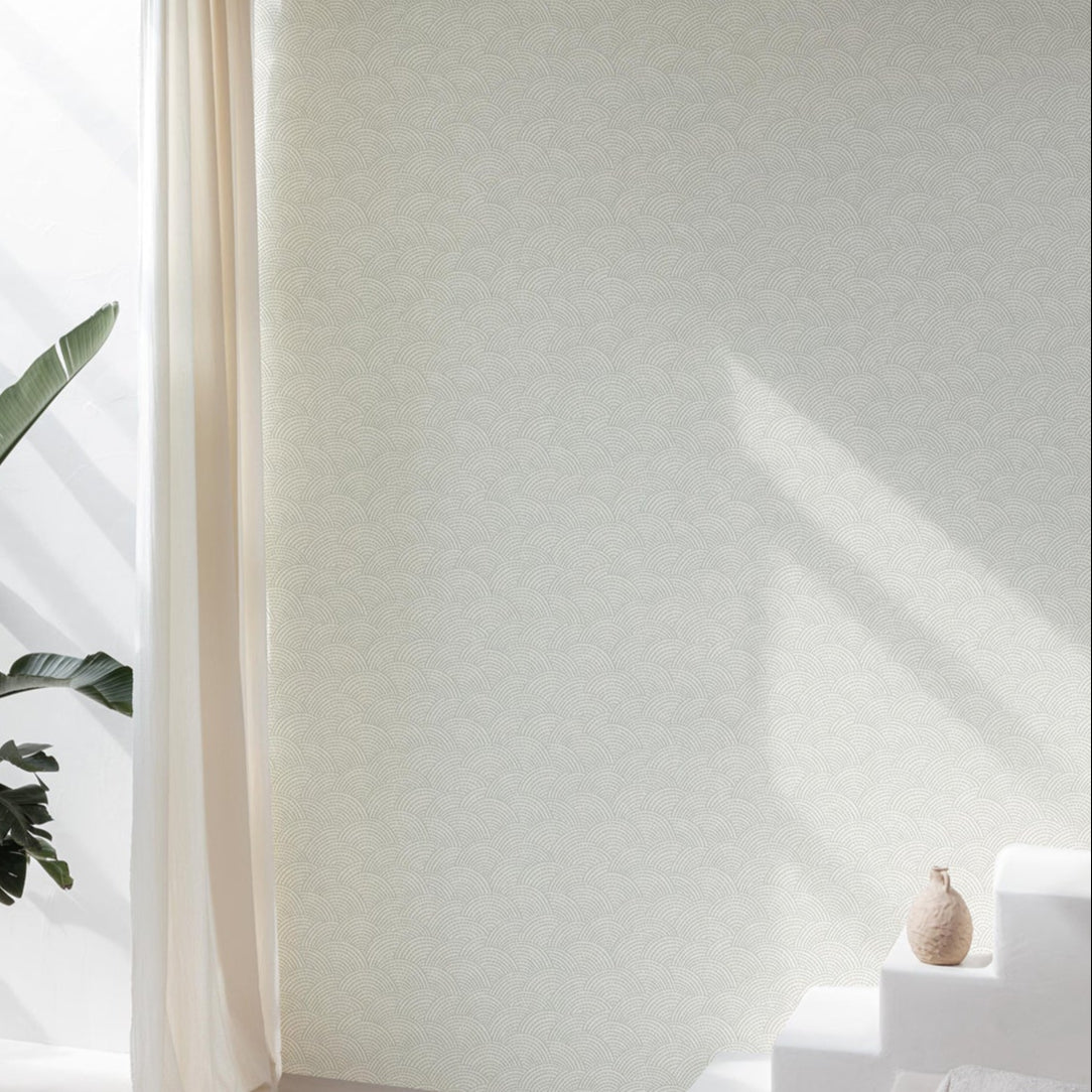 Grandeco Belize Shell Grey Wallpaper Roll 10m x 53cm