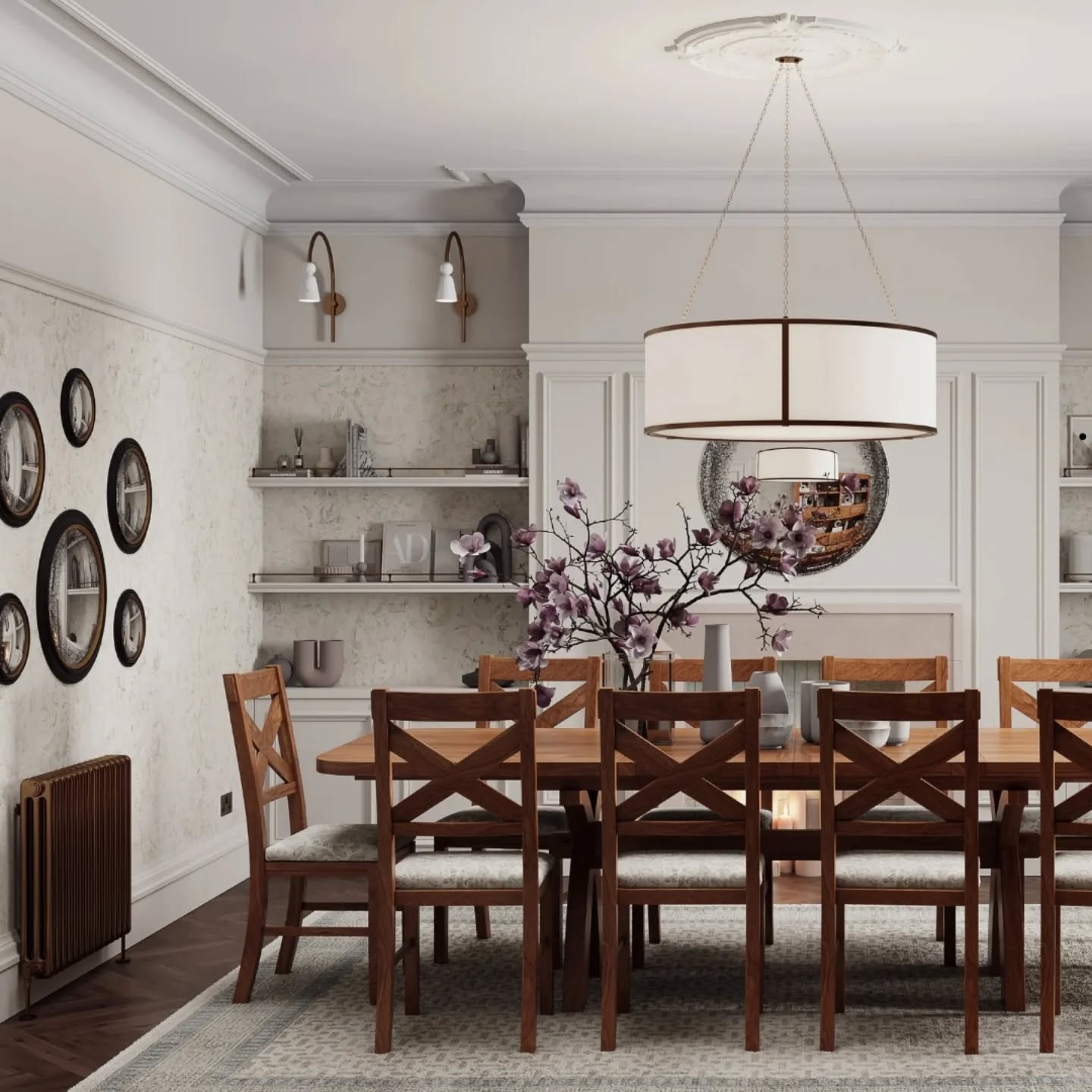 Baltimore Pendant Light - Antique Brass
