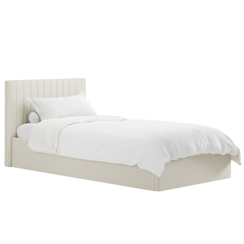 Berlin Milk Ottoman Single Bed