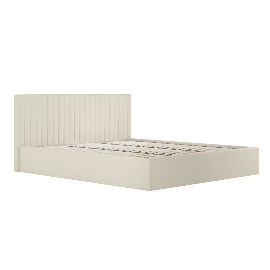 Berlin Milk Ottoman Super King Size Bed