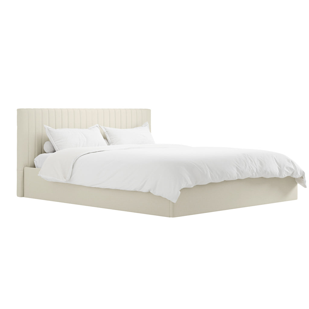 Berlin Milk Ottoman Super King Size Bed