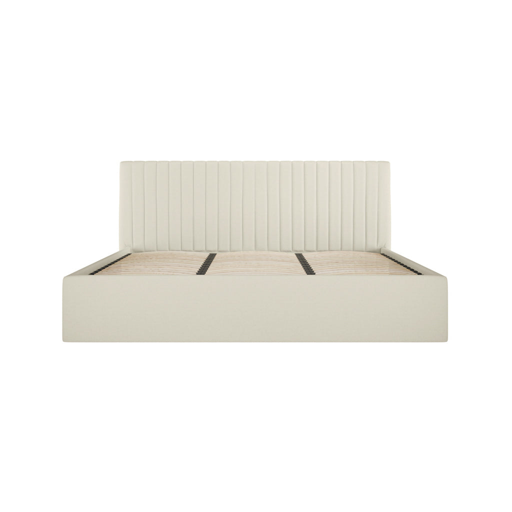 Berlin Milk Ottoman Super King Size Bed