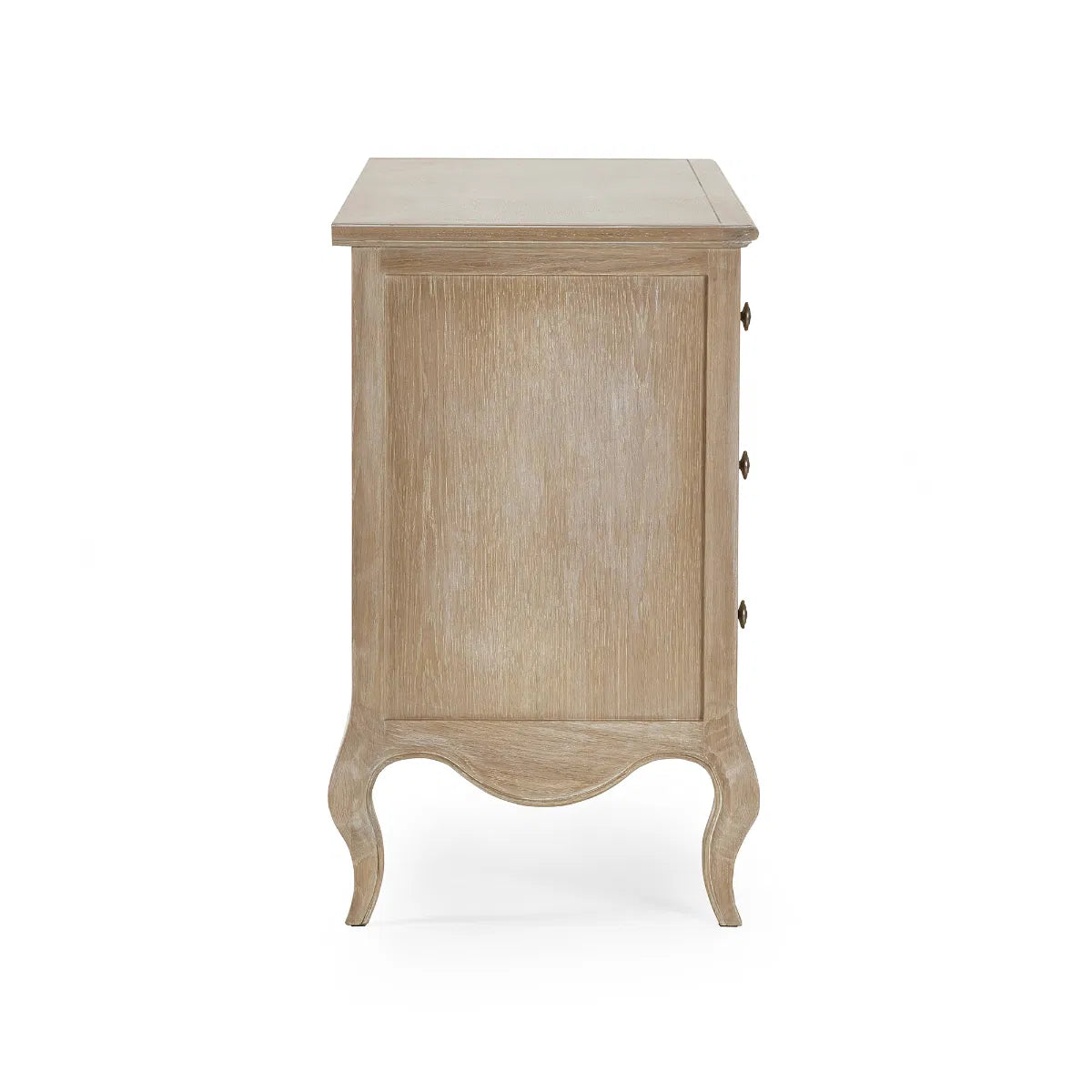 Alda Oak Wood Chest of Drawers Wide