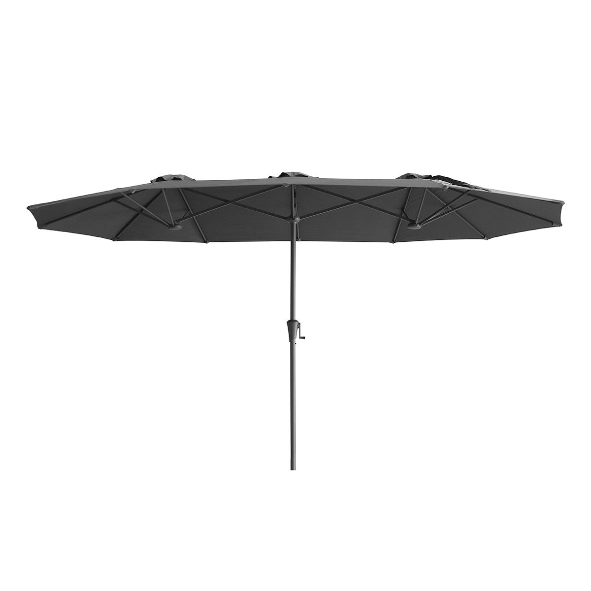 Capri 2.2x4m Rectangular Parasol - Charcoal Grey